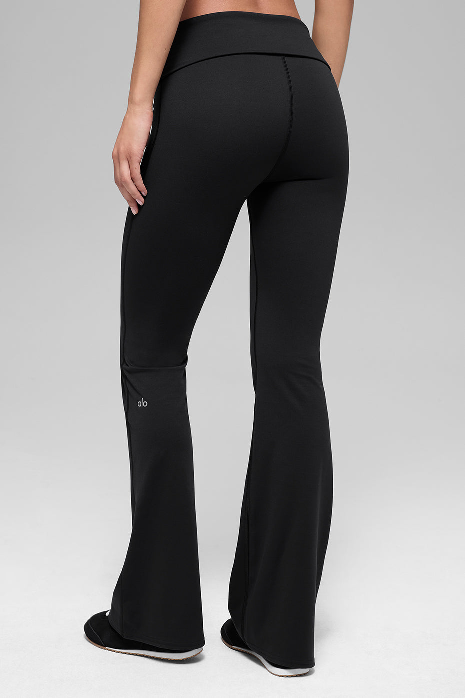 Legging évasé à taille rabattable ALO Softsculpt (standard) - Noir