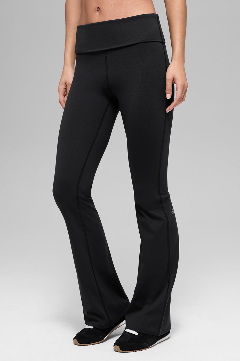 Legging évasé à taille rabattable ALO Softsculpt (standard) - Noir