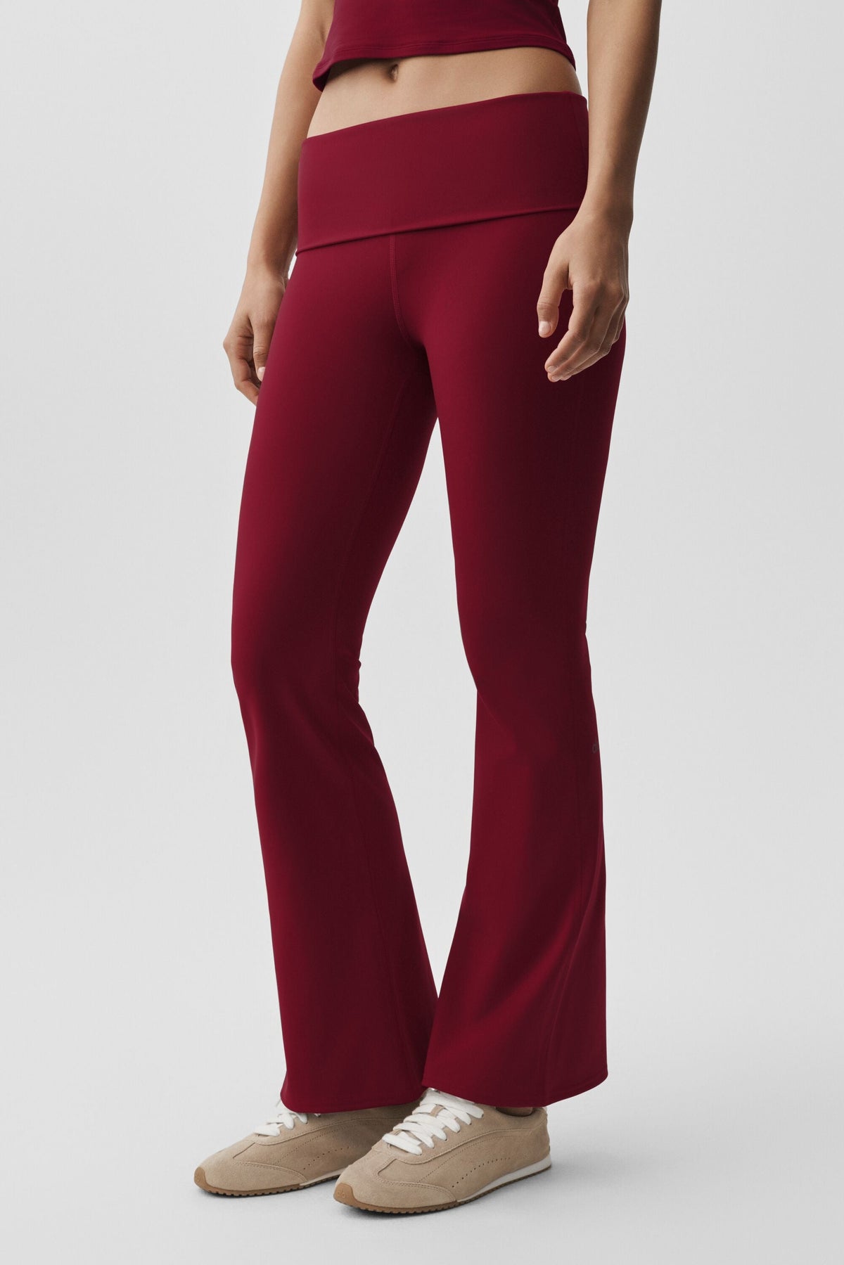 Legging évasé à taille rabattable ALO Softsculpt (standard) - Rouge romance d’été