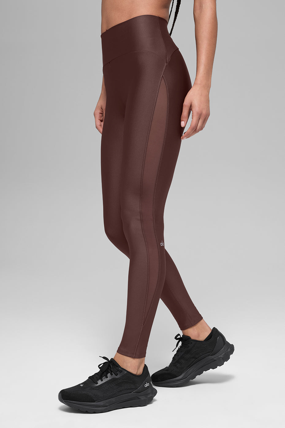Legging taille haute Airlift Infatuation en résille - Brun pierre