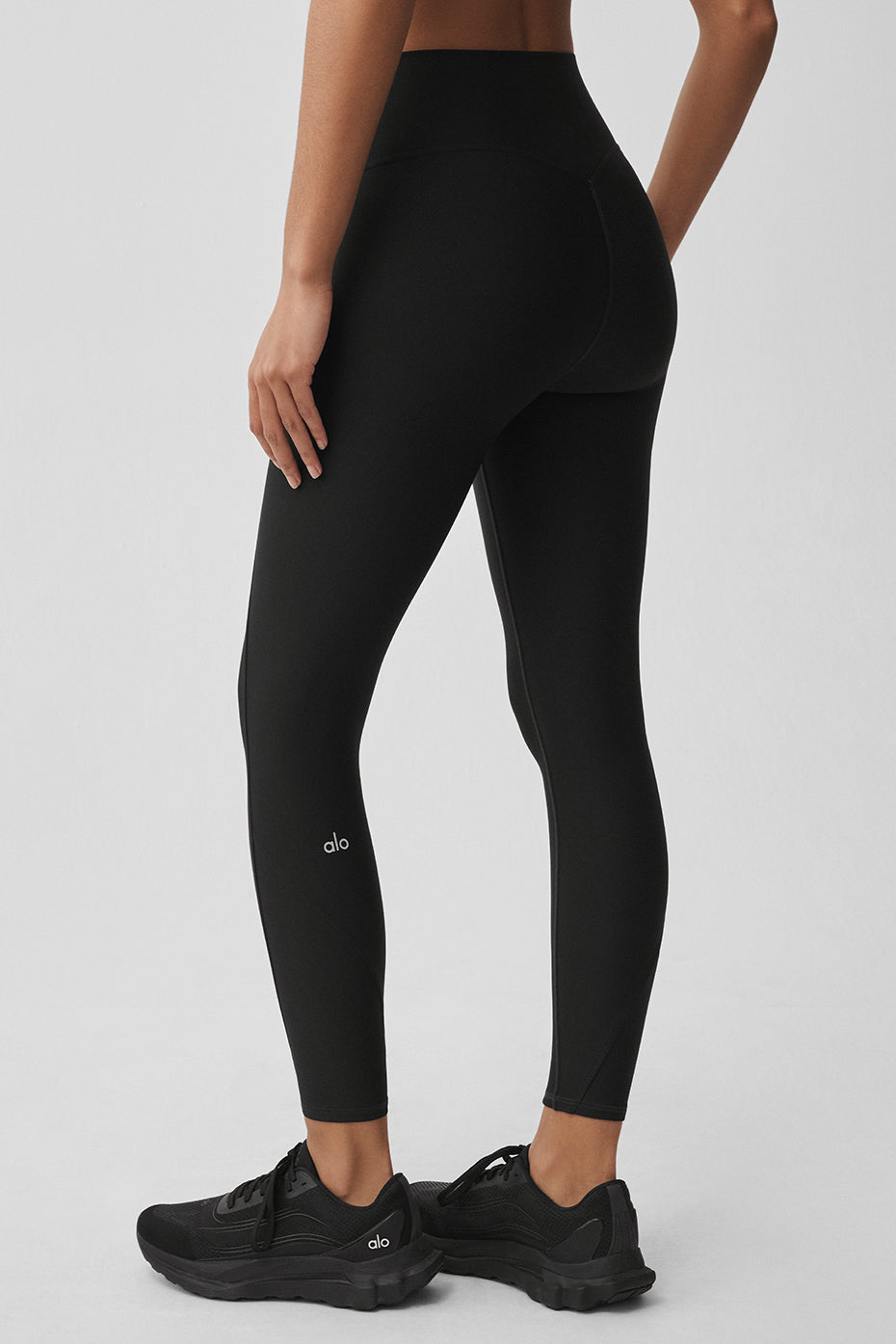 Legging 7/8 taille haute Airlift Fine Line - Noir