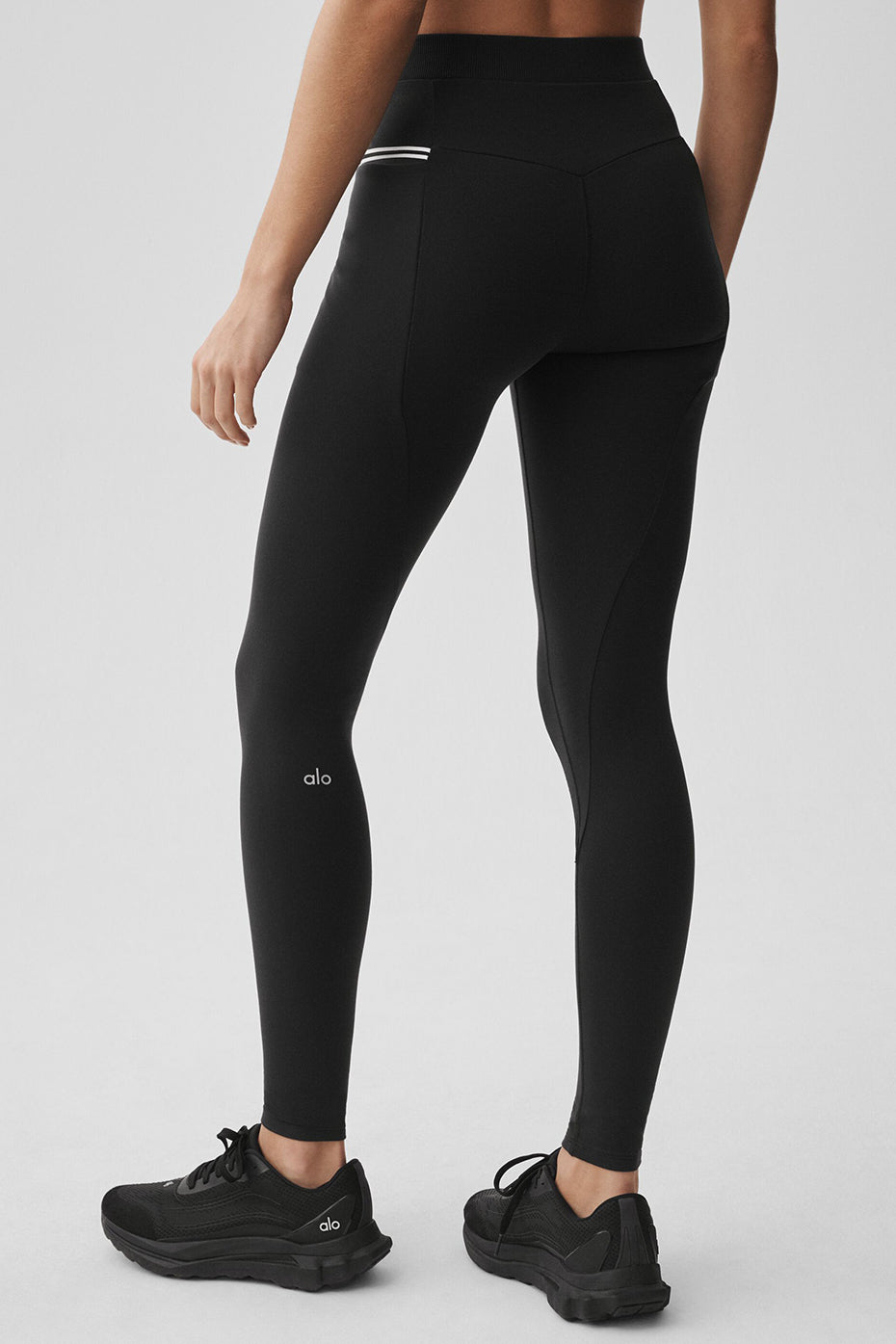 Legging taille haute Airbrush Fast Track - Noir/Blanc