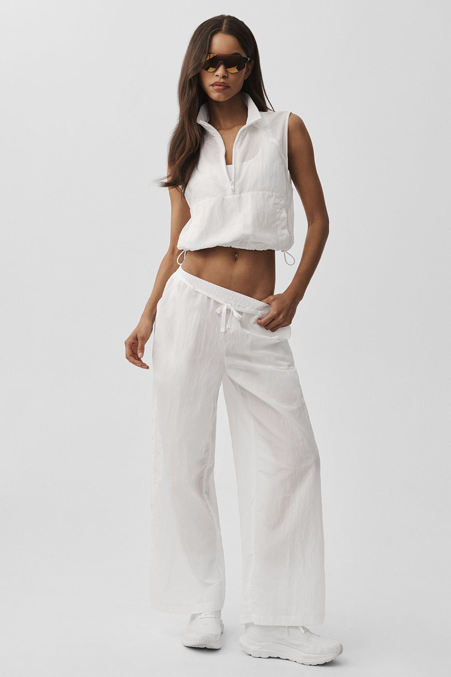 Pantalon droit Electric en tissu indéchirable - Blanc