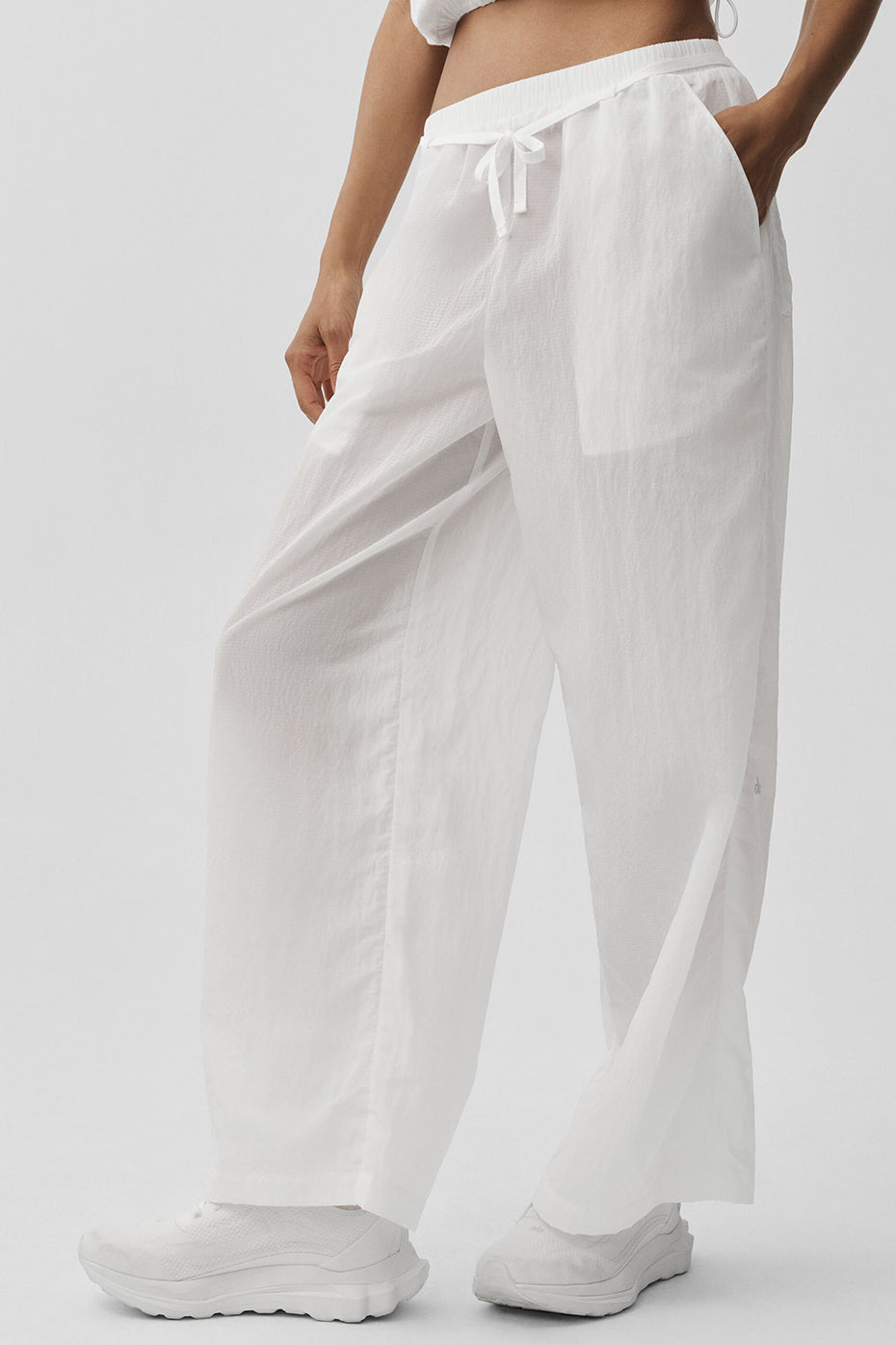 Pantalon droit Electric en tissu indéchirable - Blanc