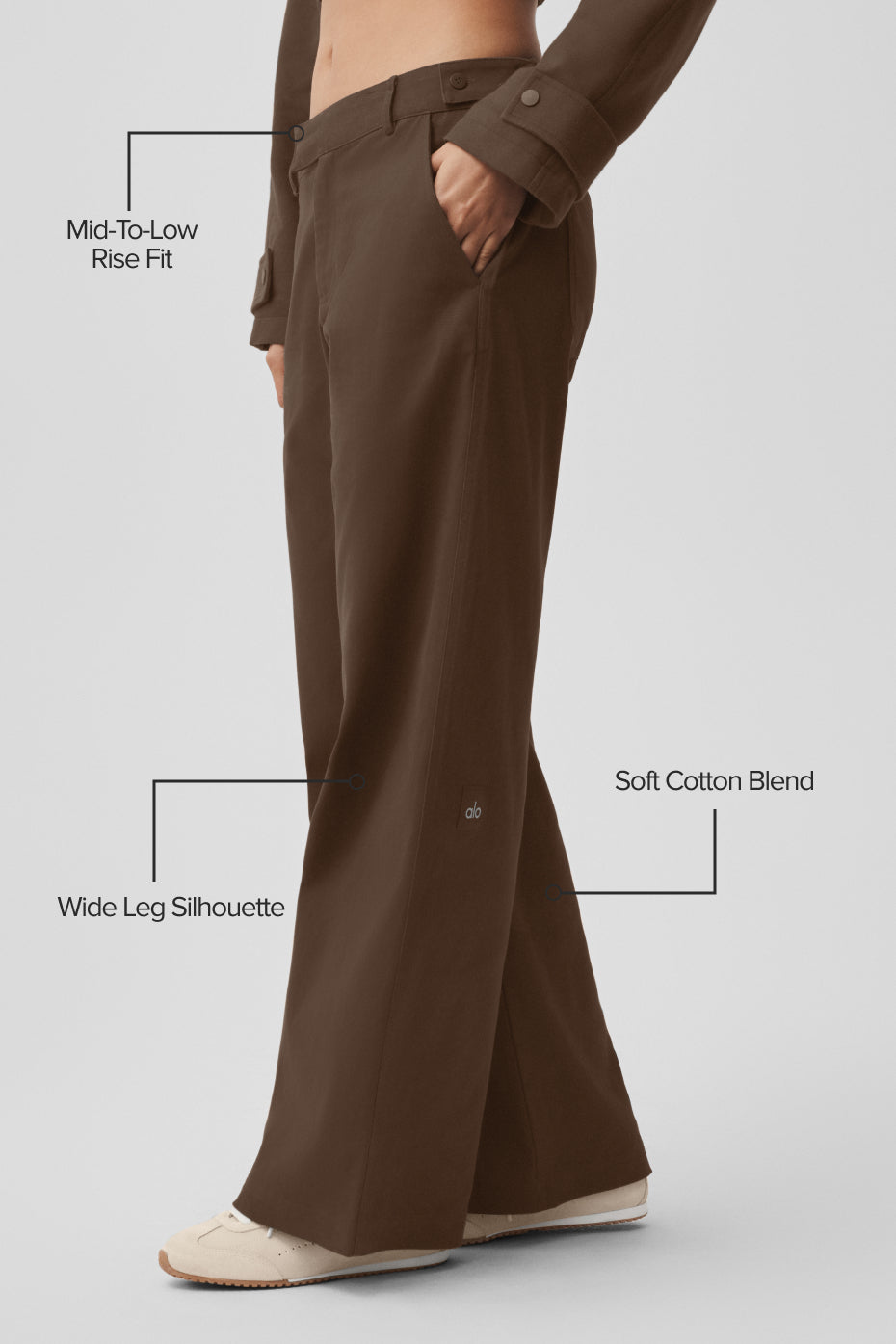 Pantalon droit High Road - Espresso