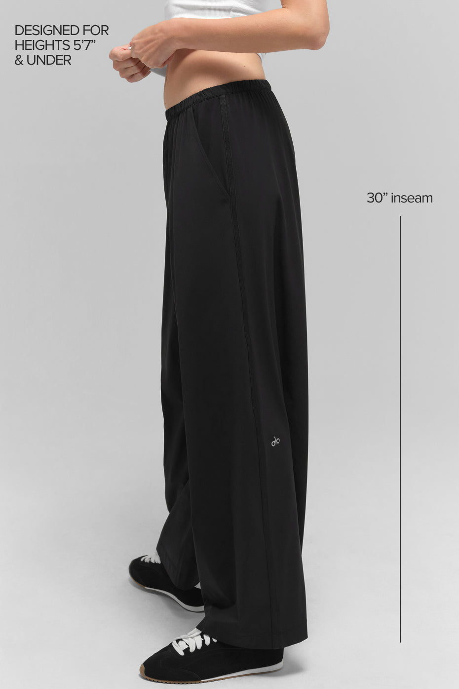 Pantalon large Breezy (standard) - Noir