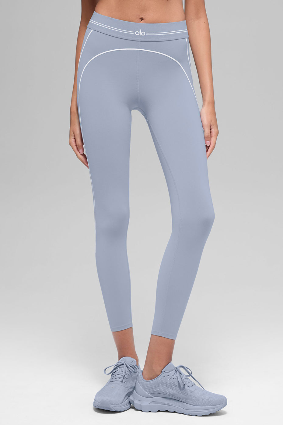 Legging 7/8 taille haute Airbrush Heart Throb - Givre d’hiver/Blanc