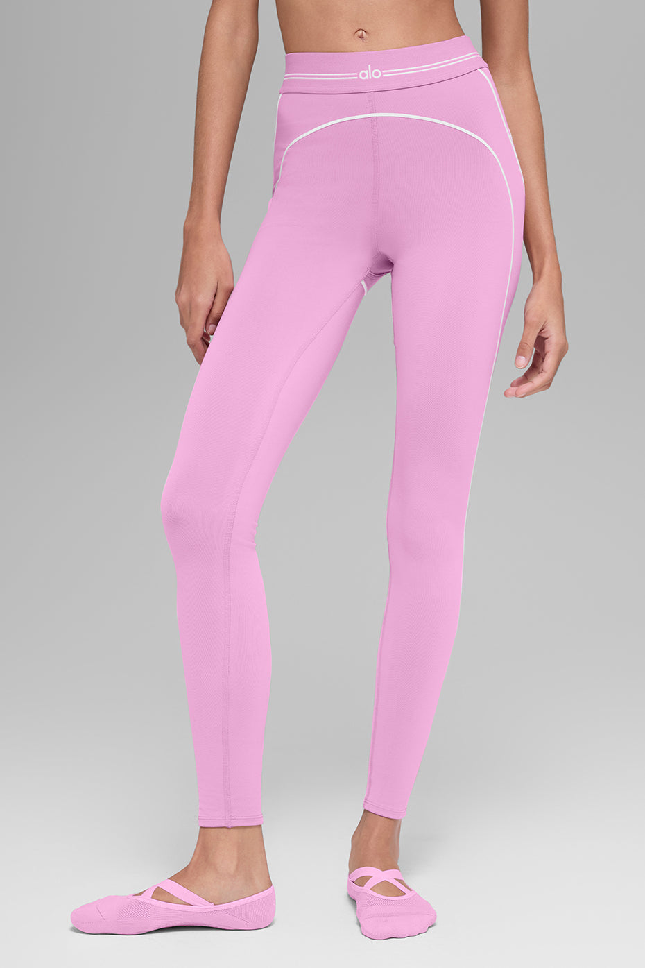 Legging 7/8 taille haute Airbrush Heart Throb - Rose cœur de bonbon/Blanc