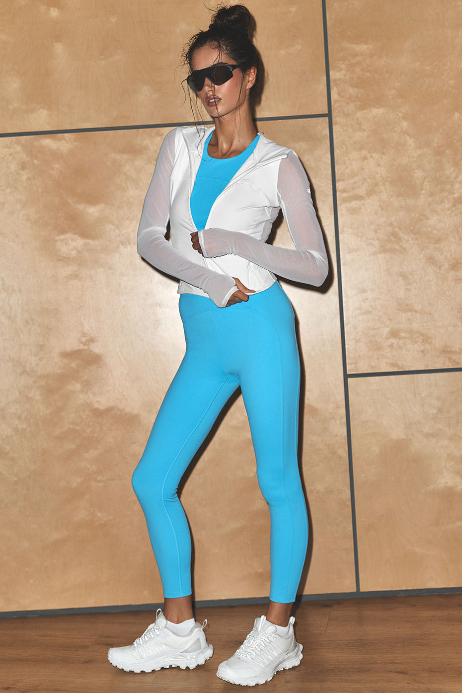 Legging 7/8 taille haute ALO Softsculpt Superset - Bleu azur