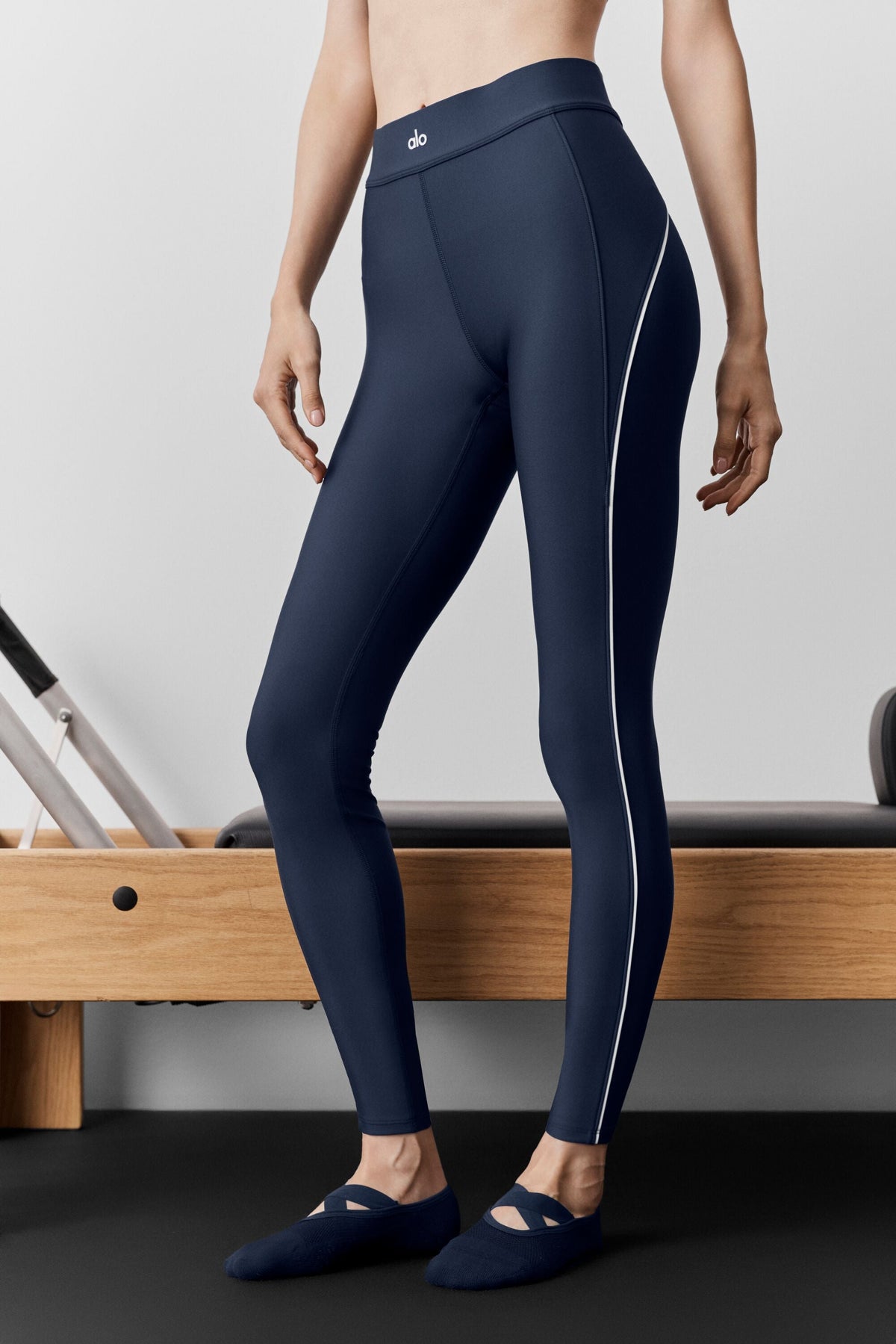 Legging 7/8 taille haute Airlift Speedwork - Bleu marine