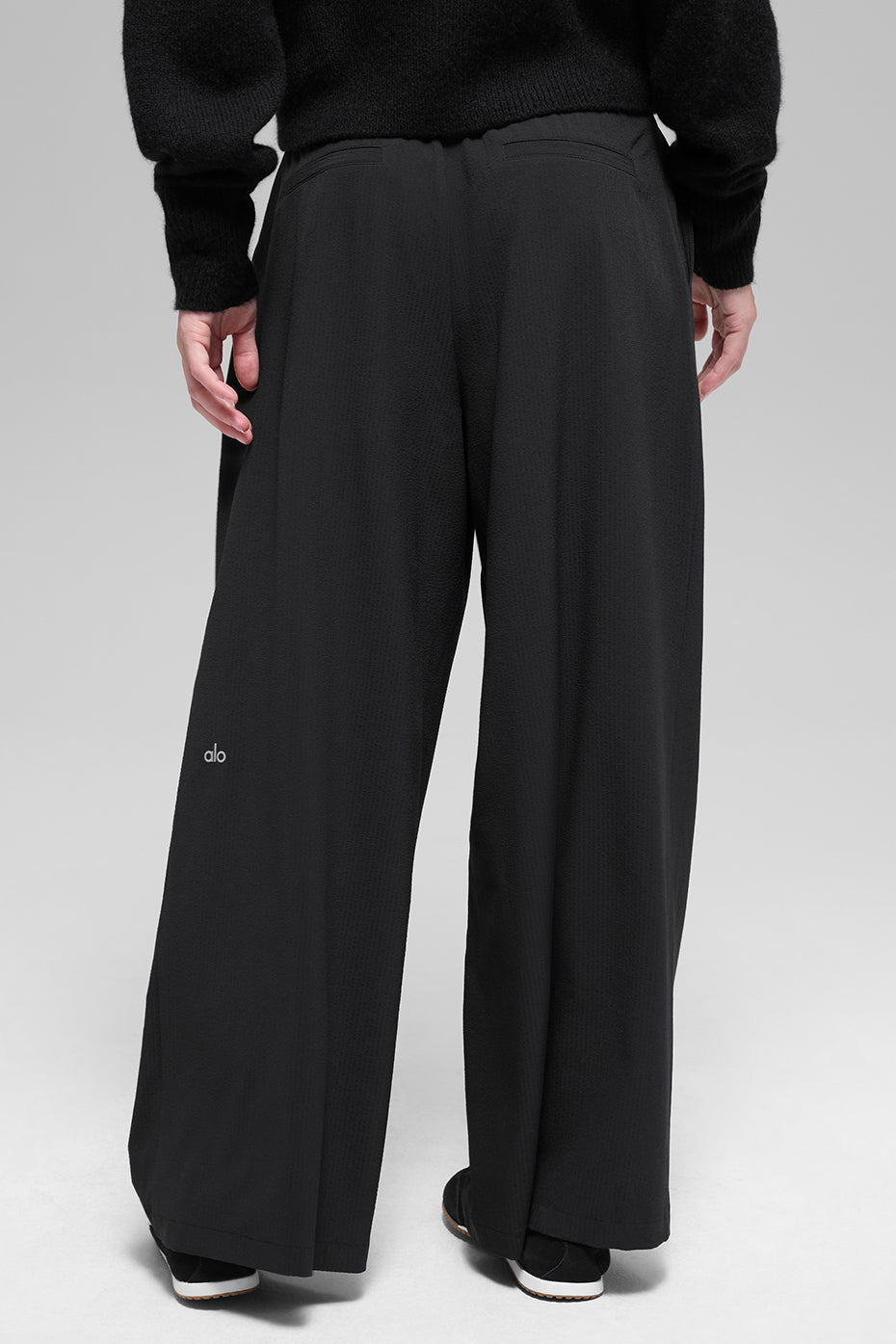 Pantalon taille haute Dreamscape (court) - Noir
