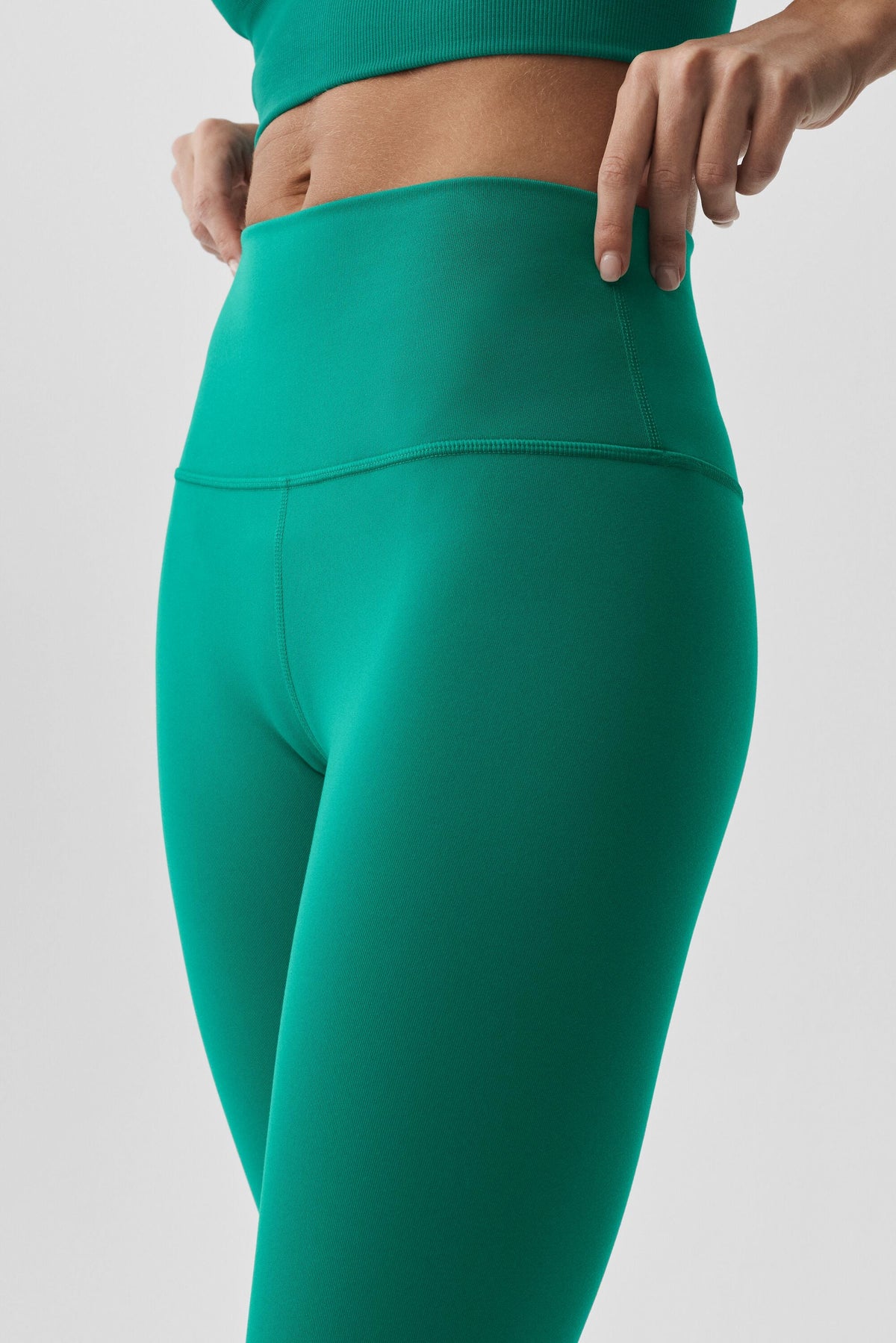 Legging corsaire taille haute Airbrush de 16 pouces - Île émeraude