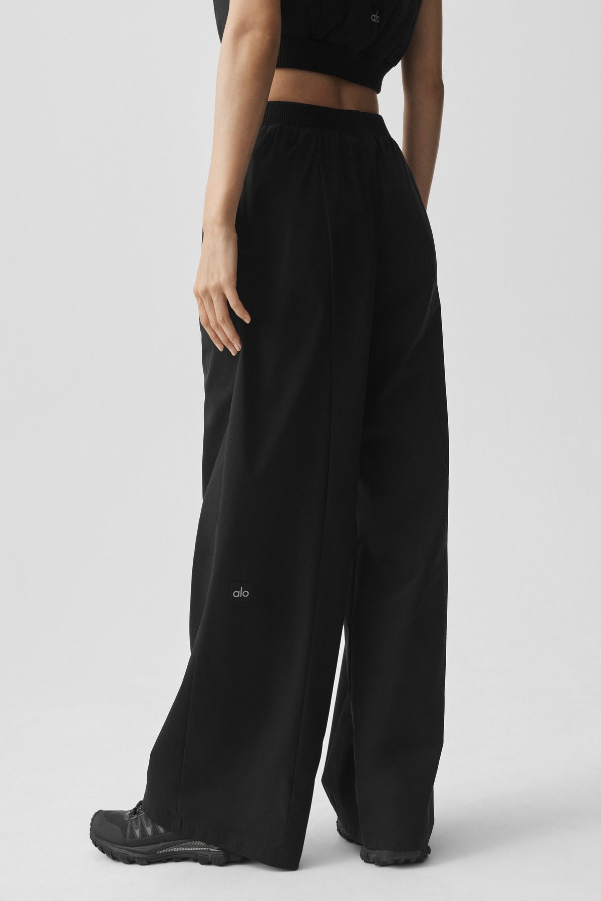 Pantalon droit taille haute Momentum - Noir
