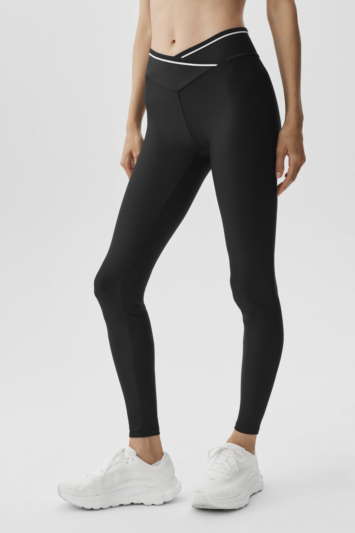 Legging taille haute Airlift Trifecta - Noir/Blanc