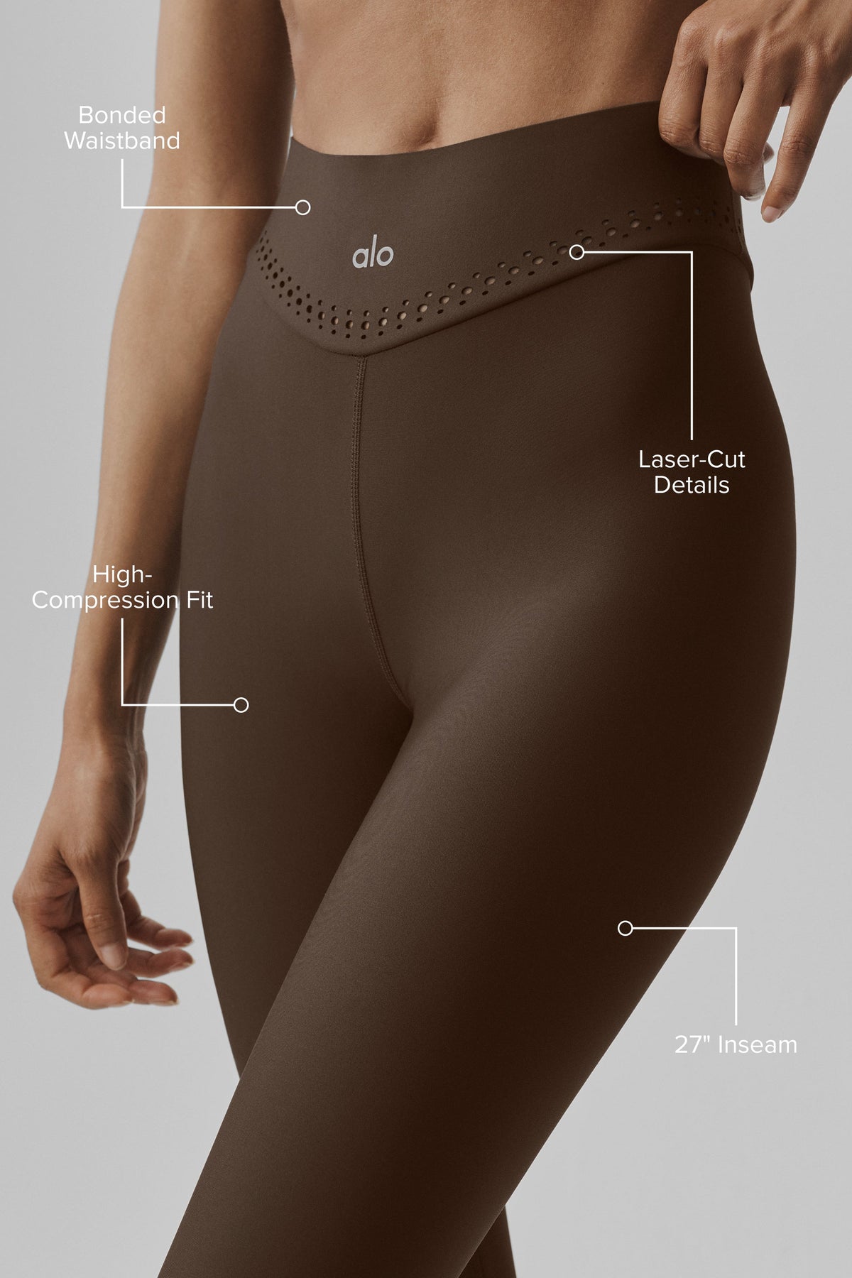 Legging taille haute Airlift Superstar - Espresso