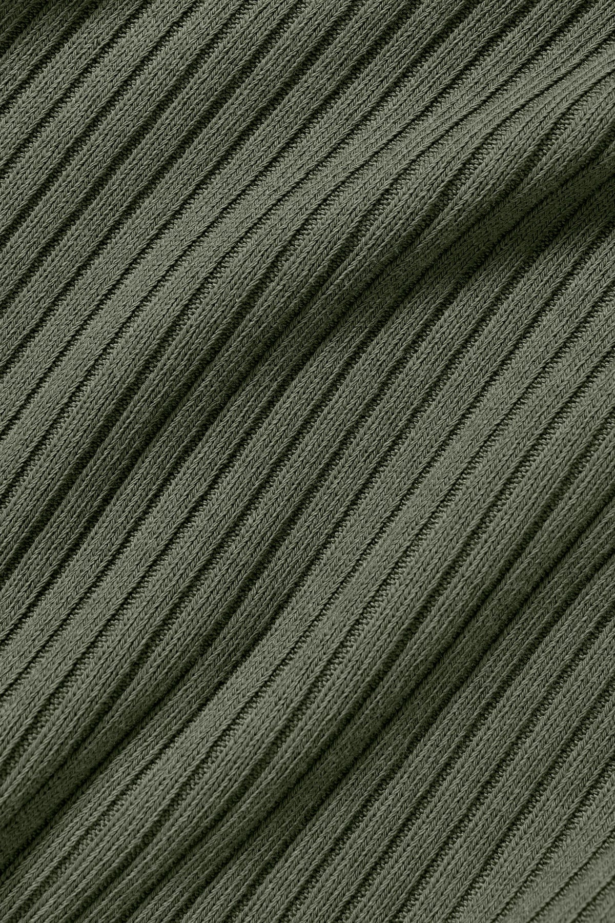 Pantalon taille mi-haute Reset côtelé - Vert bambou