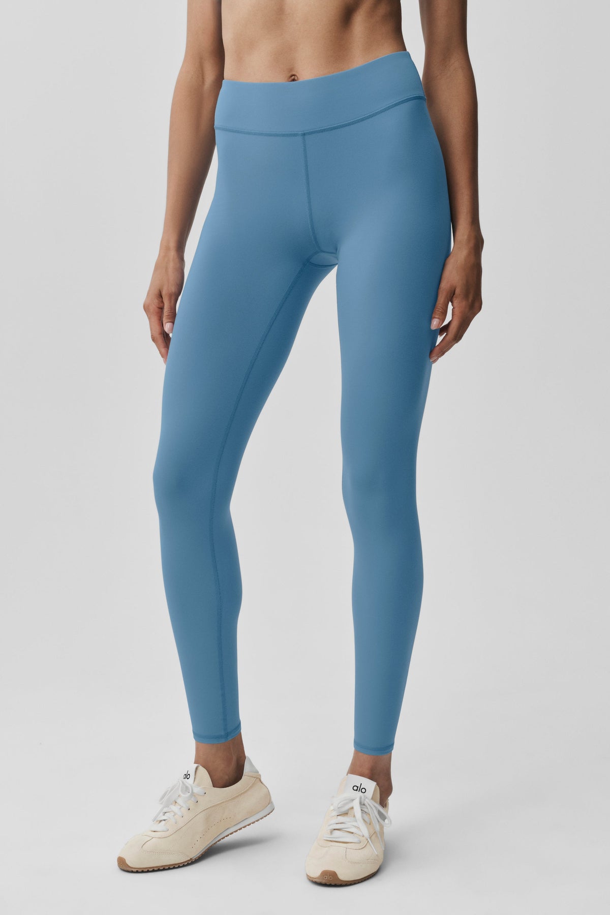 Legging 7/8 taille mi-haute Airbrush - Bleu Californie