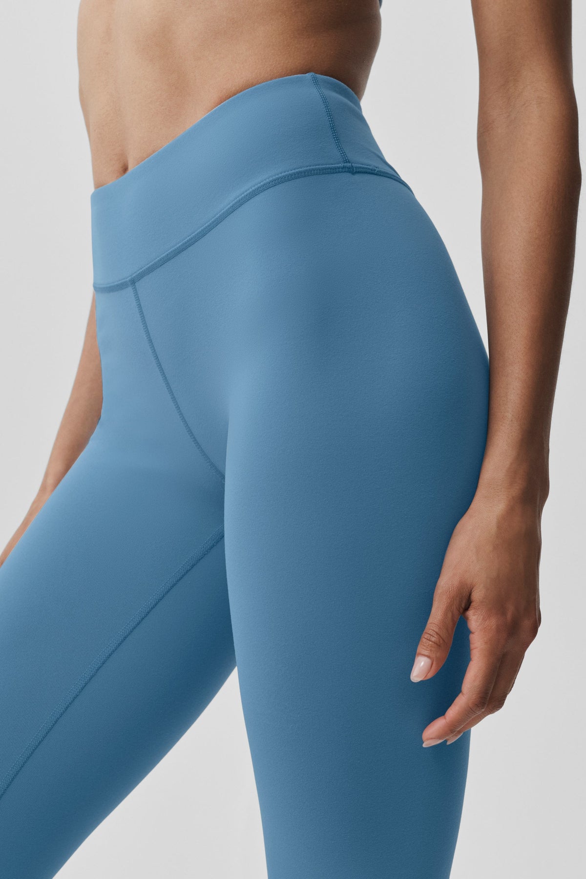 Legging 7/8 taille mi-haute Airbrush - Bleu Californie