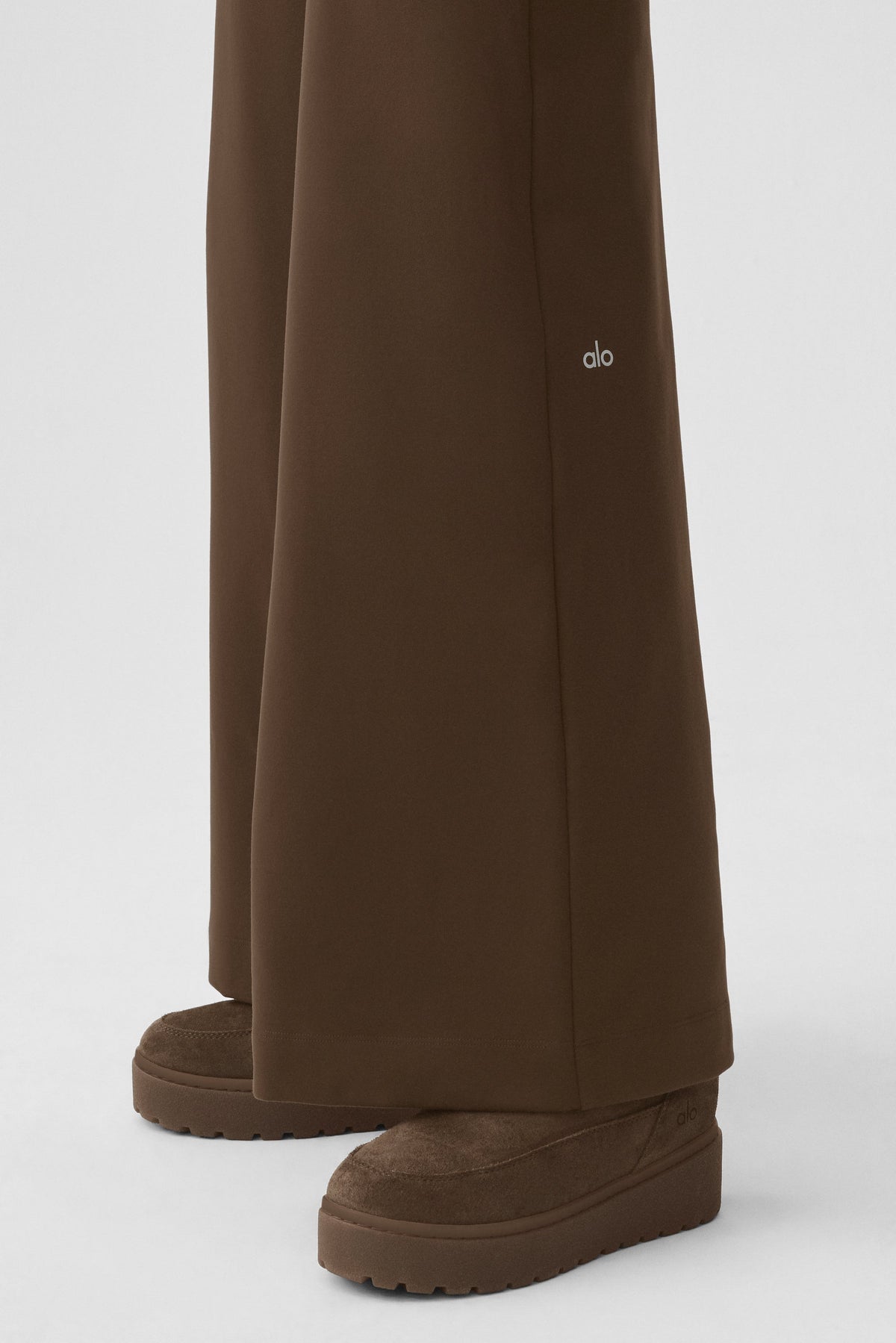 Pantalon large taille haute Airbrush (standard) - Espresso