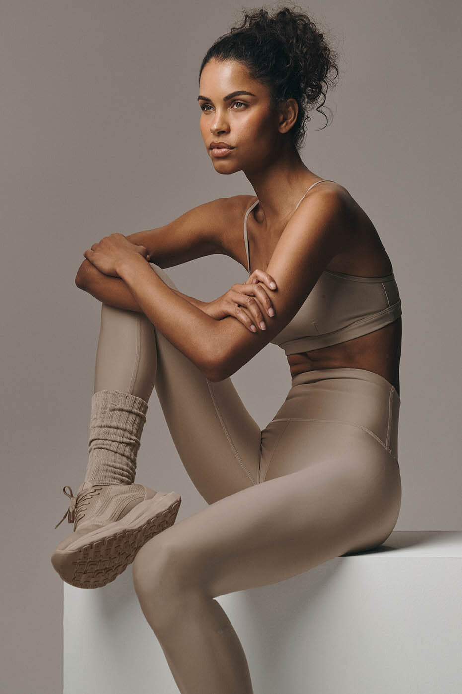 Legging taille haute Airlift - Gravier