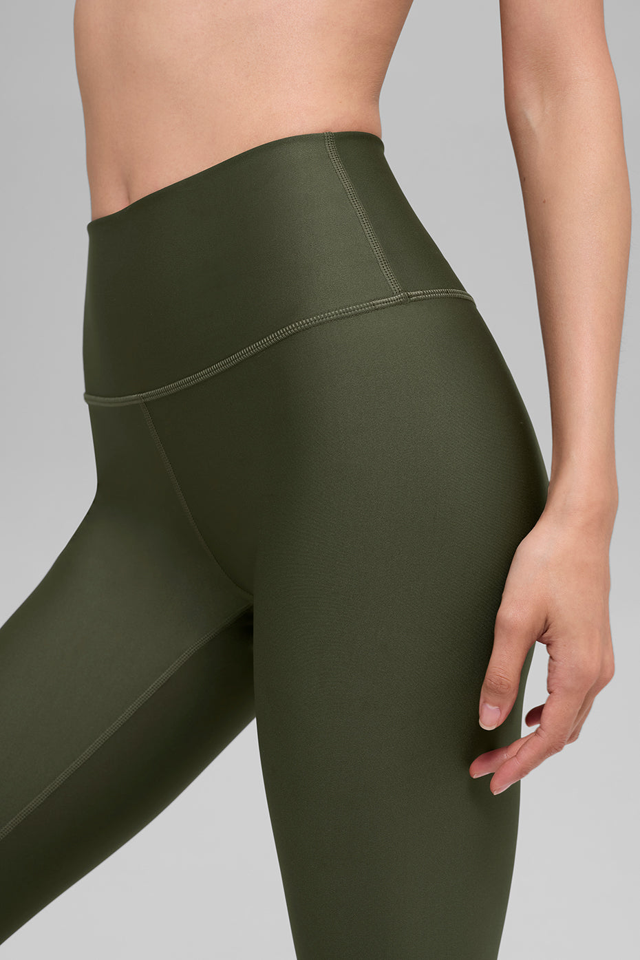 Legging taille haute Airlift - Olive verte