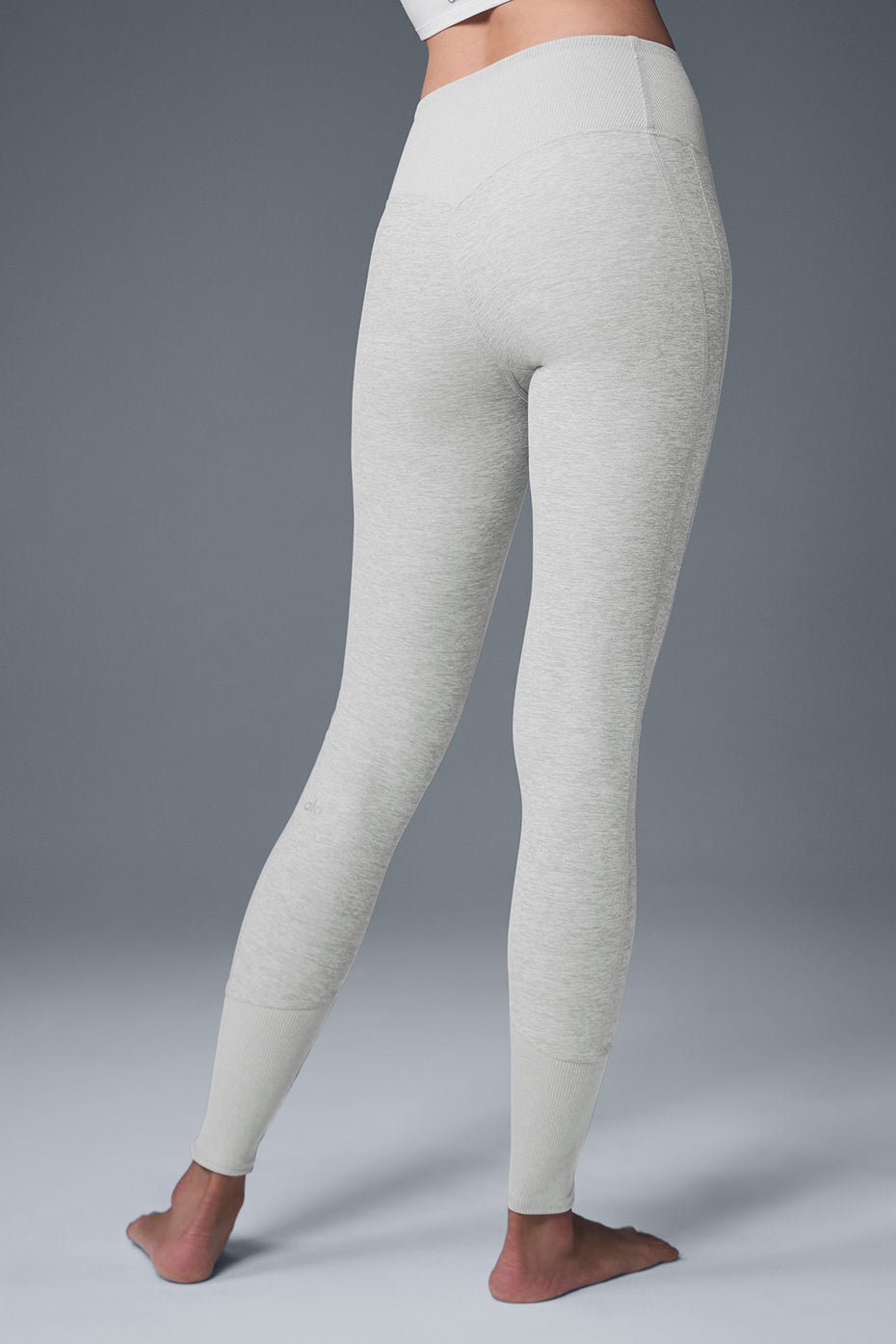 Legging de détente taille haute Alosoft - Gris chiné sport