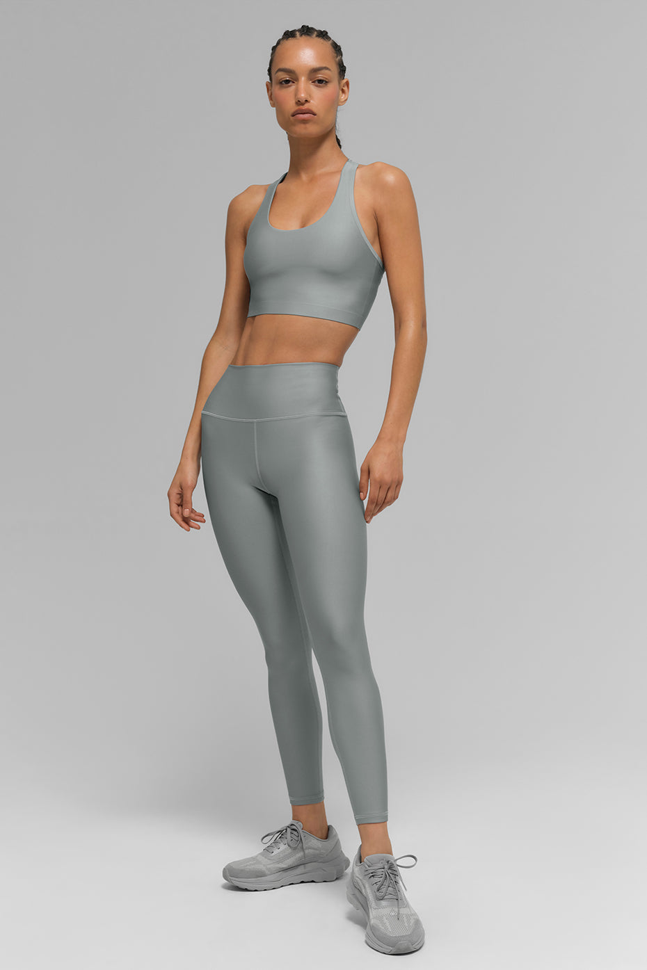 Legging 7/8 taille haute Airlift - Gris lunaire