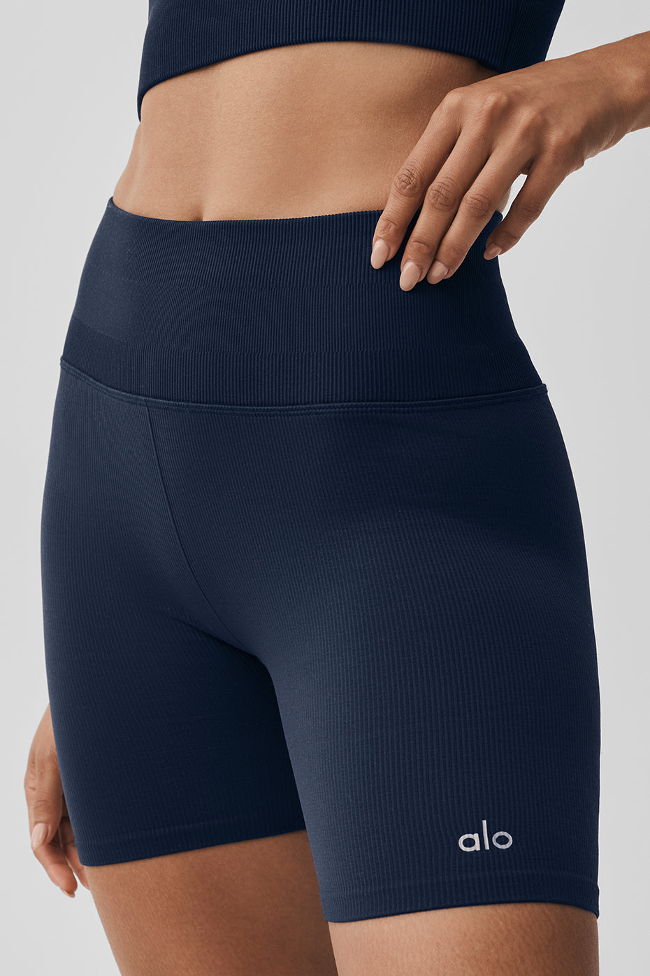 Short de 5 pouces Favorite côtelé sans coutures - Bleu marine