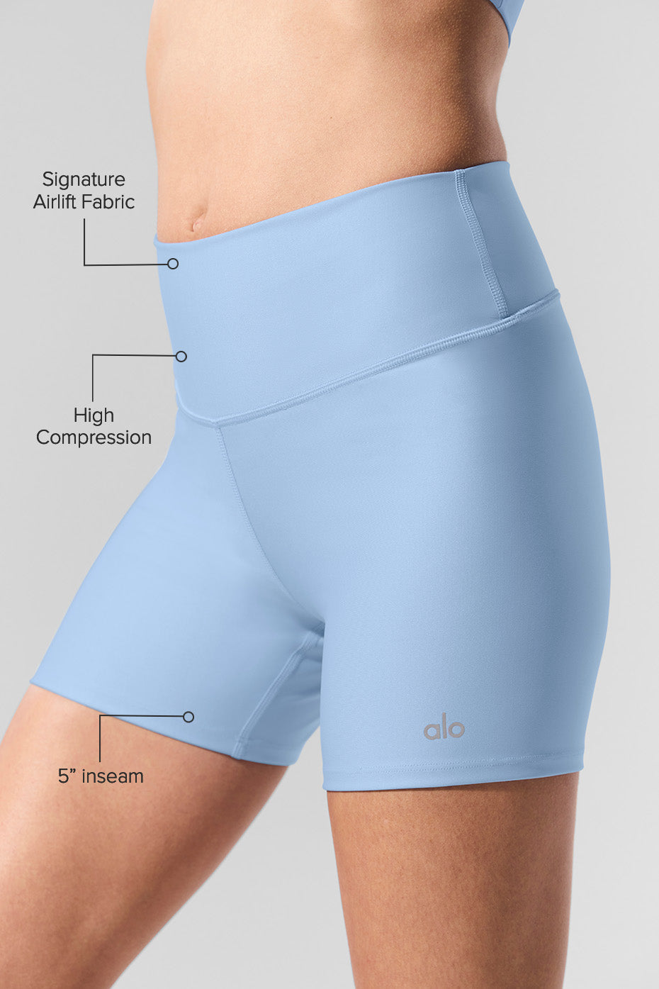 Short Airlift Energy de 5 pouces - Bleu coquillage