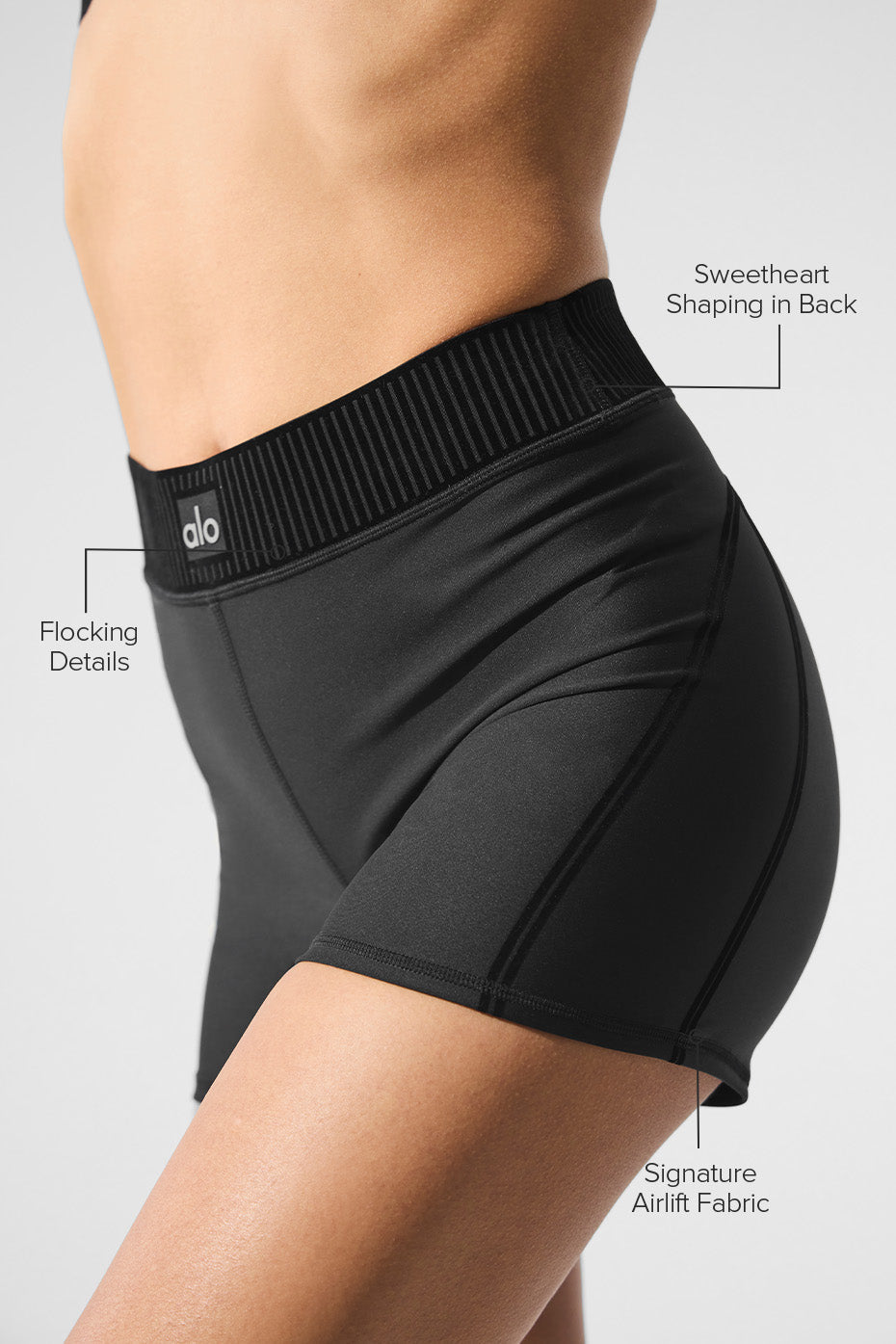 Short taille haute Airlift Line Up - Noir