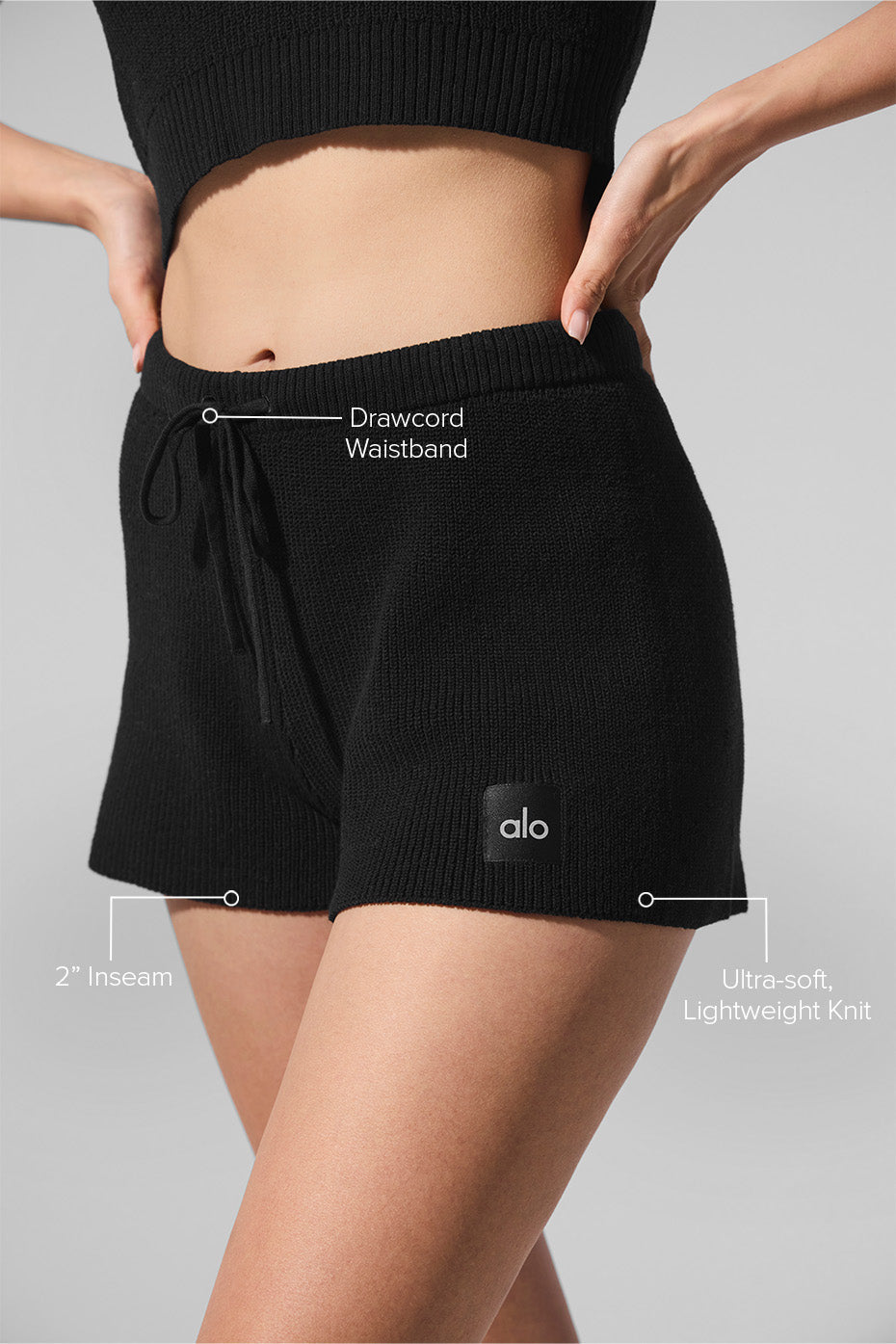 Short Supernatural en maille - Noir
