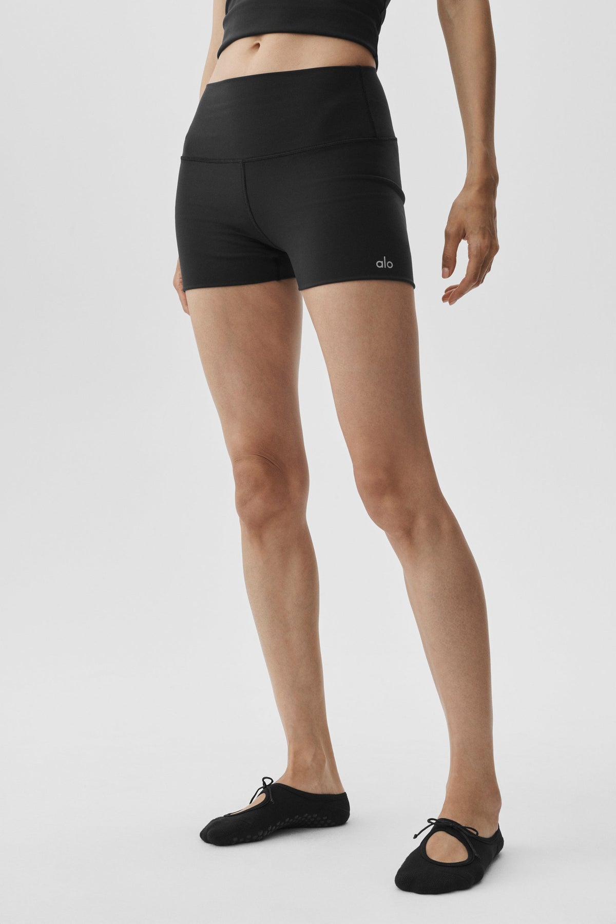 Short taille haute ALO Softsculpt Precision de 3 pouces - Noir