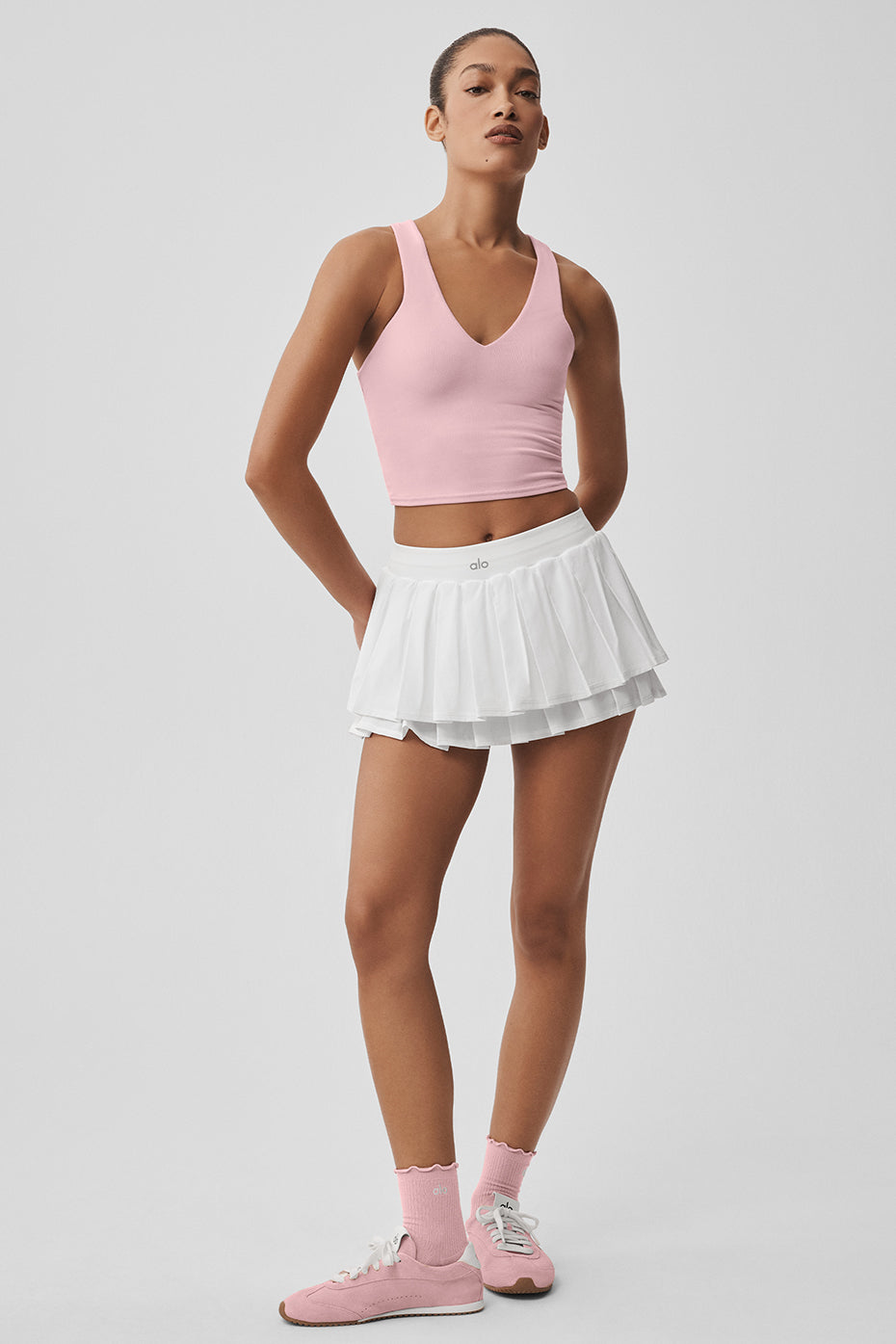 Jupe de tennis Double Or Nothing - Blanc