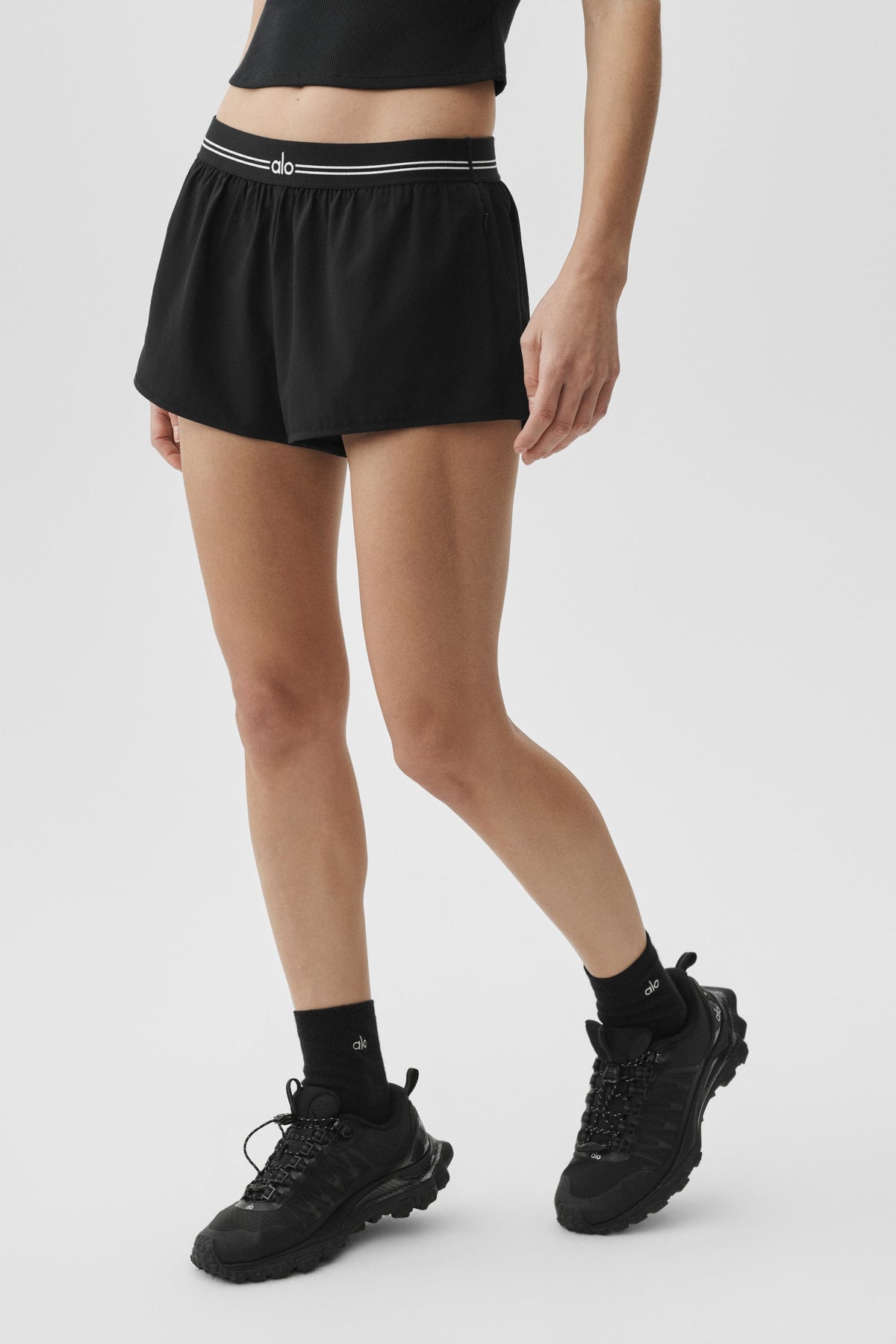 Mini-short de course Full Stride - Noir