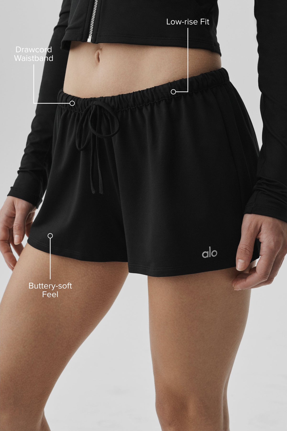 Short taille basse Alosoft Finesse - Noir