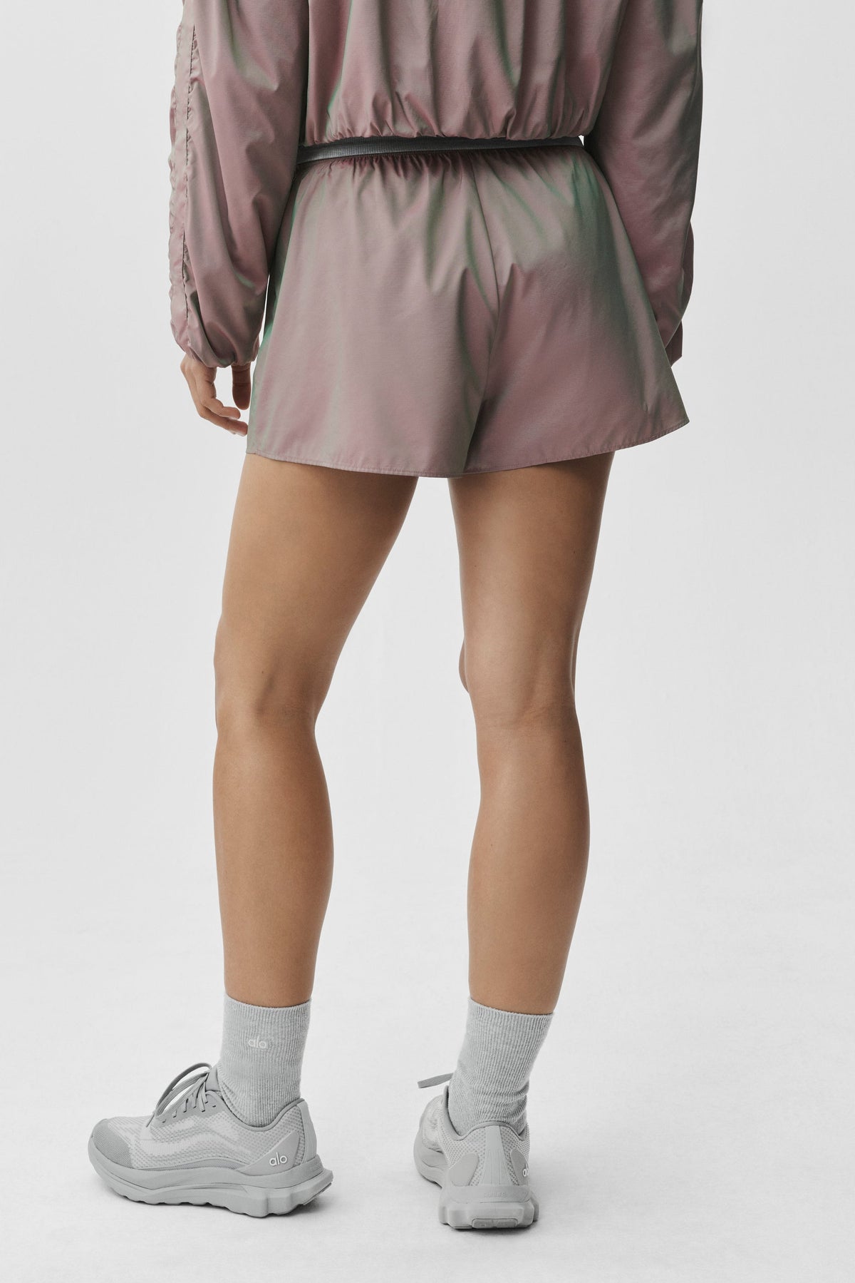 Short taille haute Prismatic - Rose clair de lune