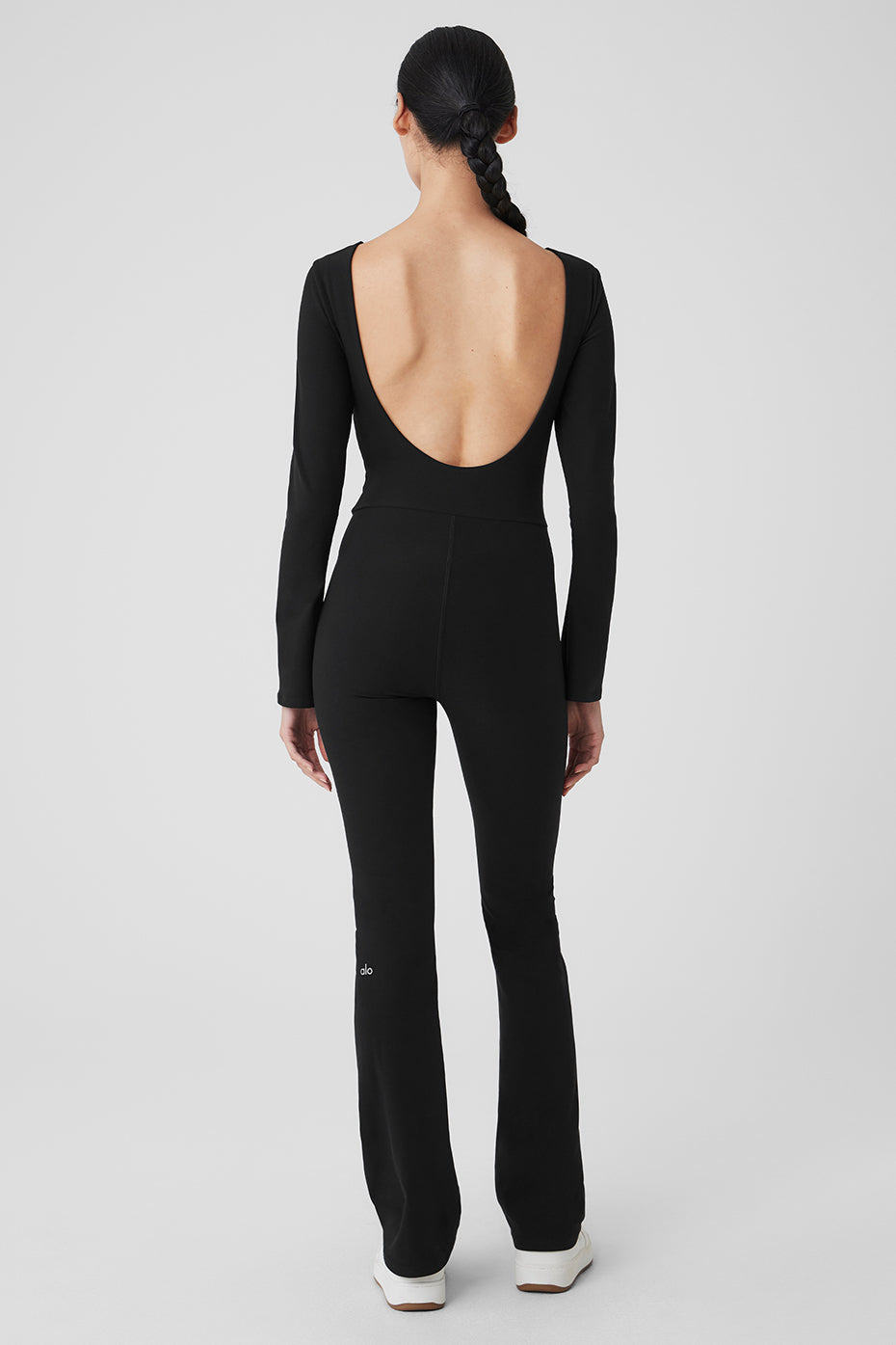 Combinaison longue Alosoft Melody à jambes évasées - Noir
