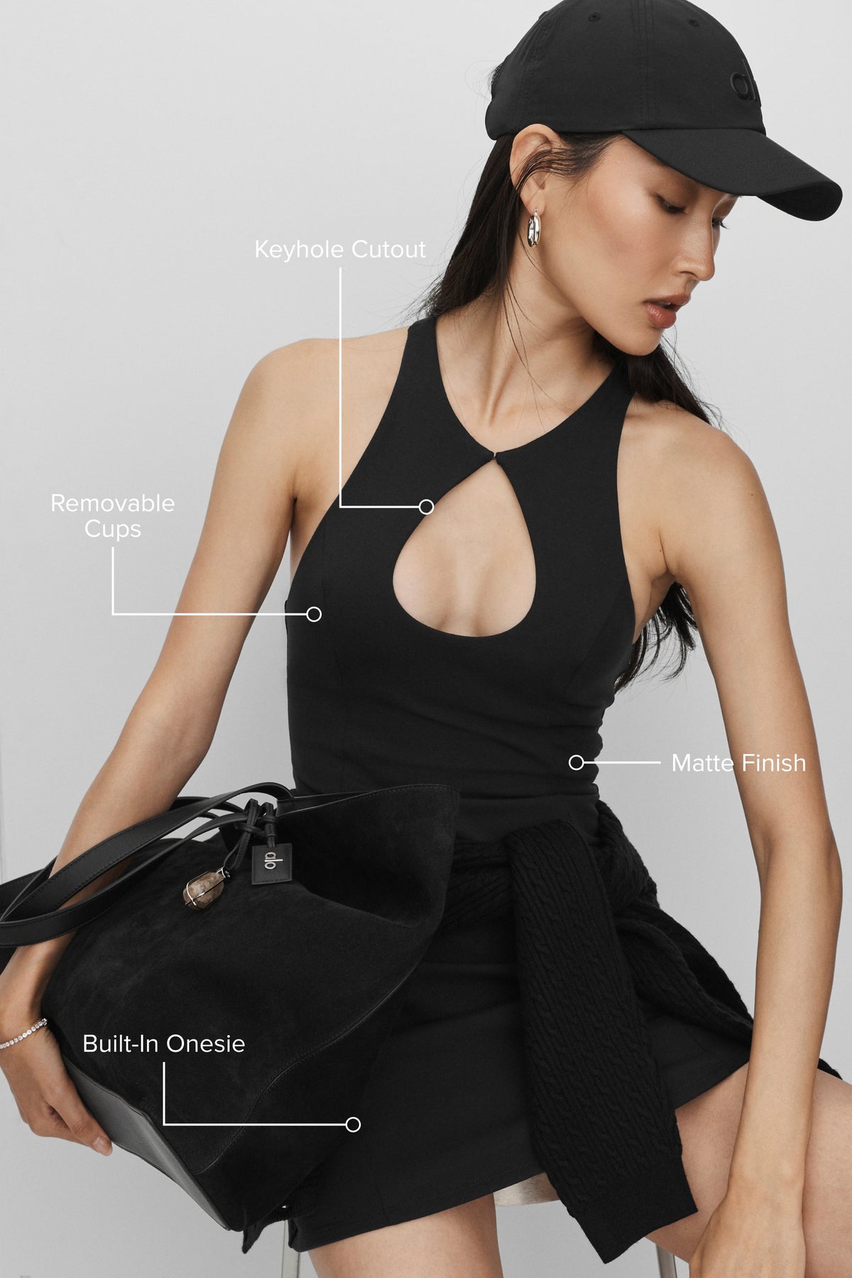 Robe de tennis Airbrush Lock In - Noir
