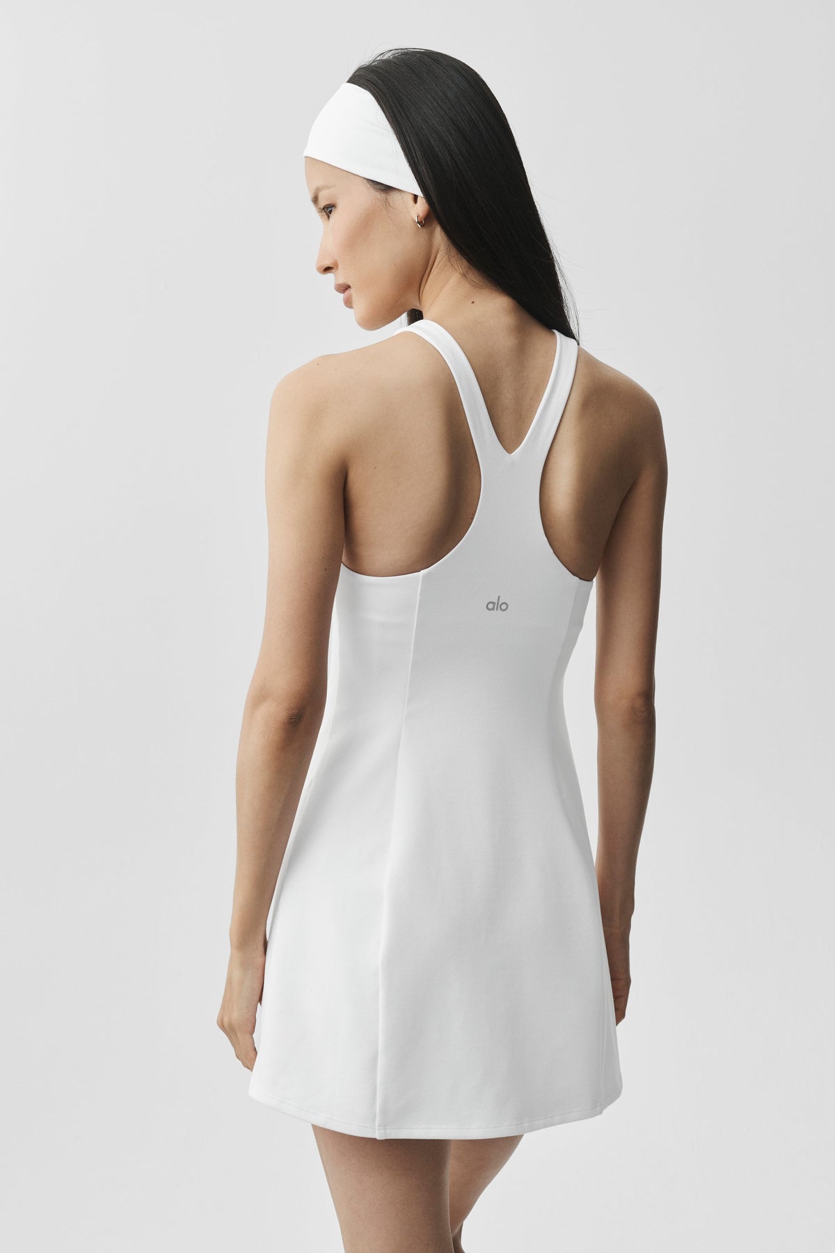 Robe de tennis Airbrush Lock In - Blanc