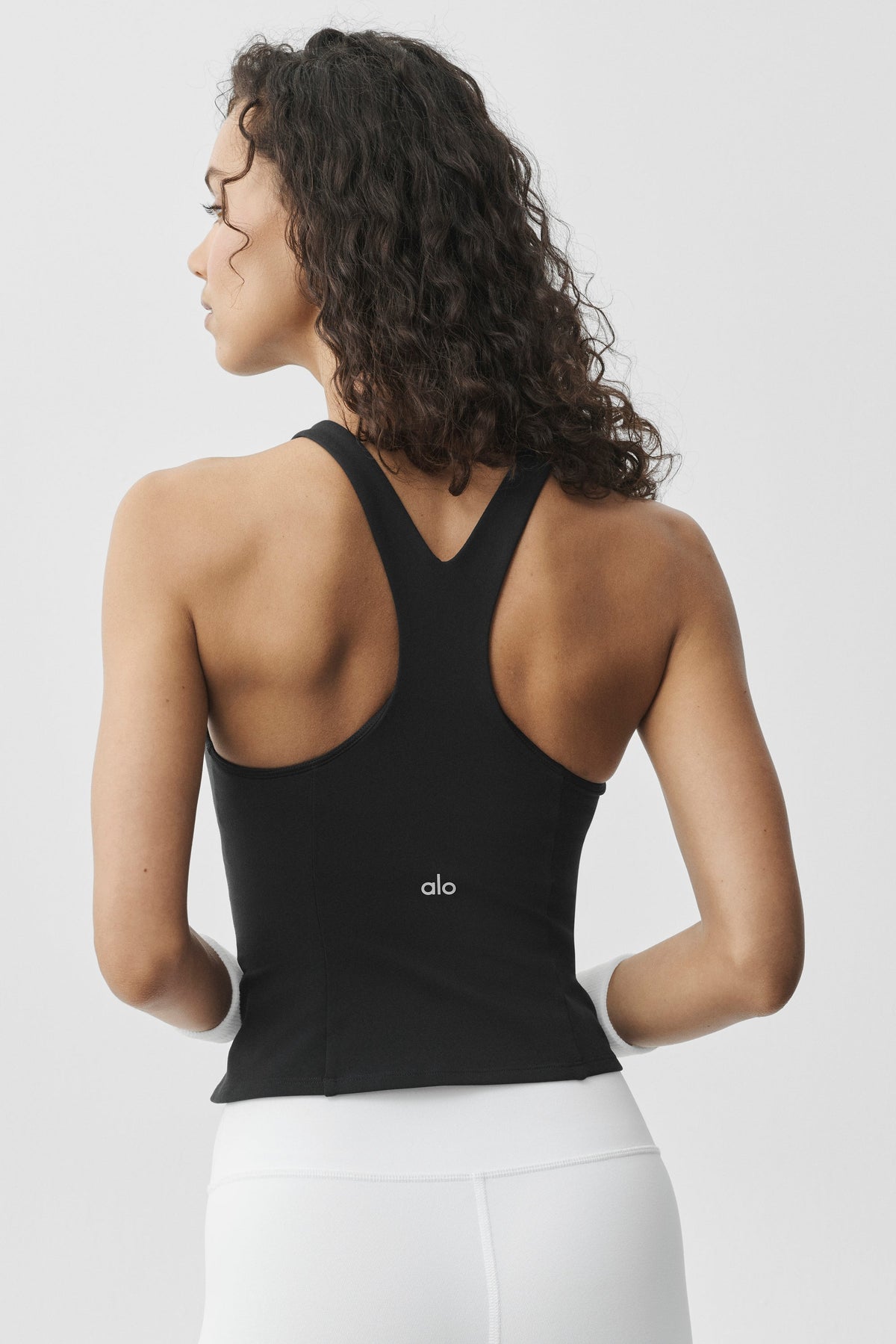 Débardeur avec brassière intégrée Airbrush Lock In - Noir