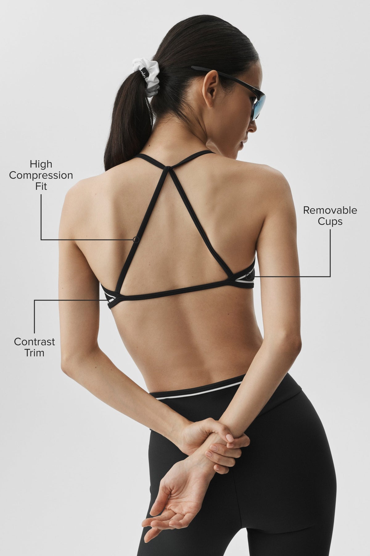 Brassière Airlift Trifecta - Noir/Blanc