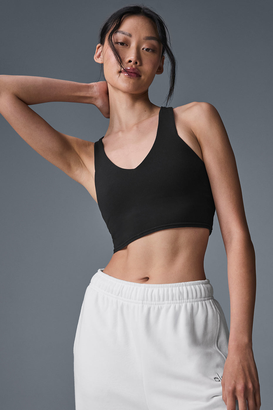 Débardeur avec brassière intégrée Airbrush Real - Noir