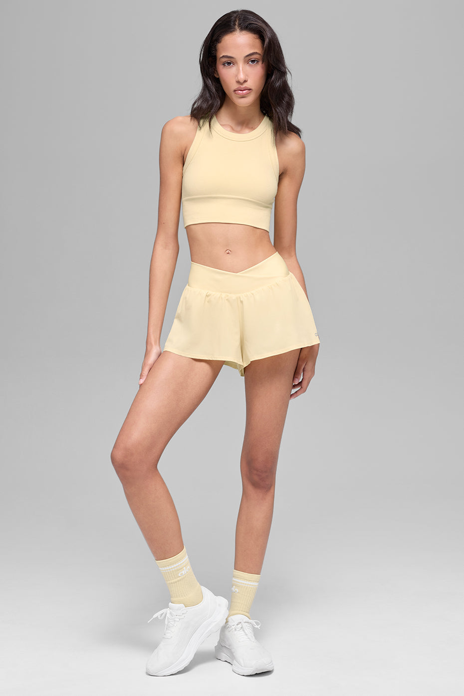 Brassière à col haut Delight sans coutures - Jaune bougie