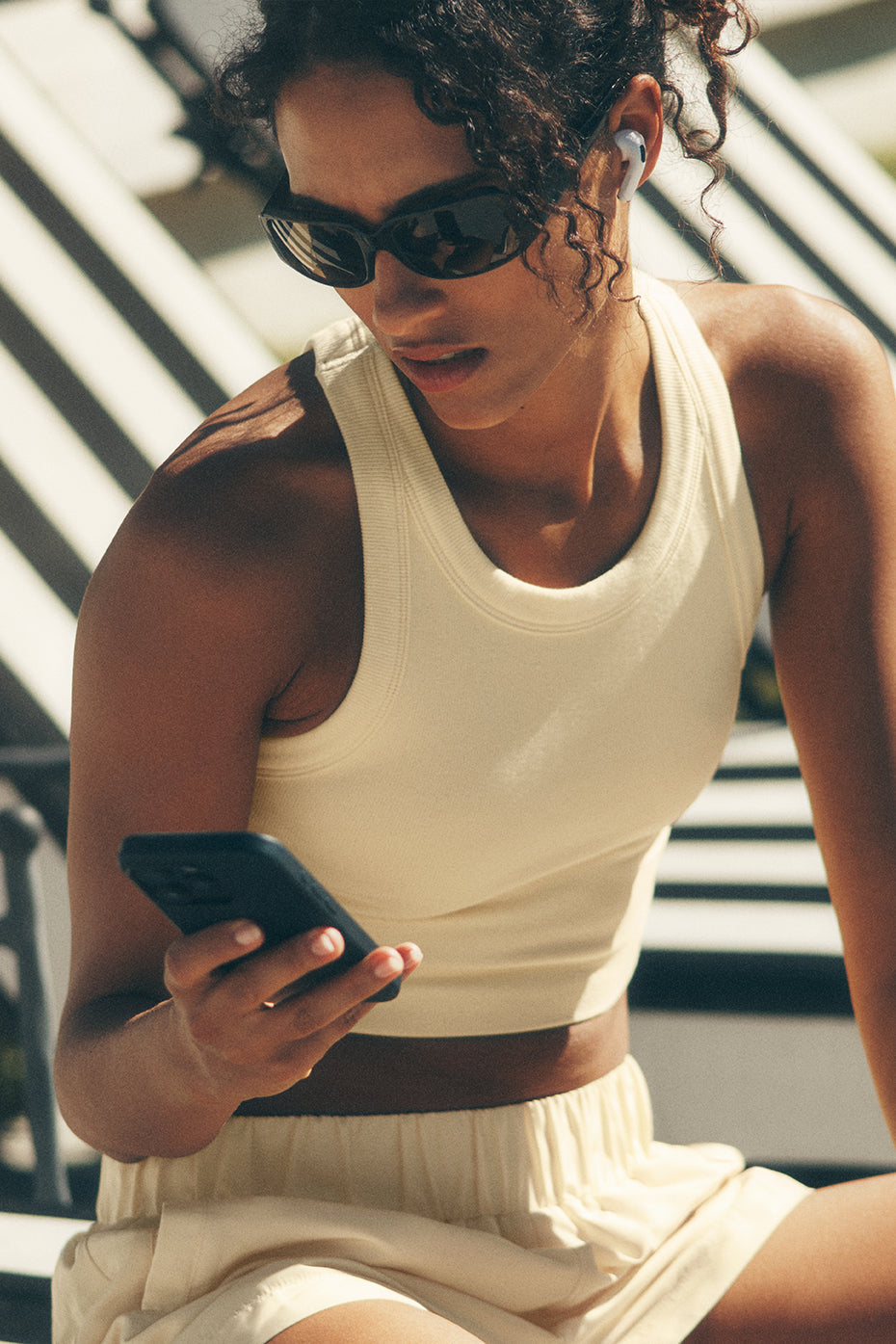 Brassière à col haut Delight sans coutures - Jaune bougie