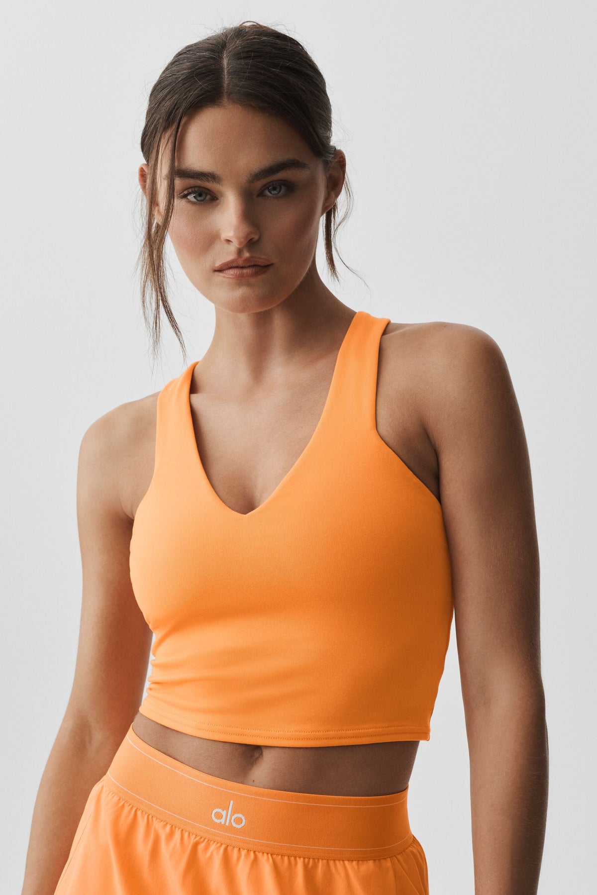 Débardeur avec brassière intégrée Airbrush Real - Brise satsuma