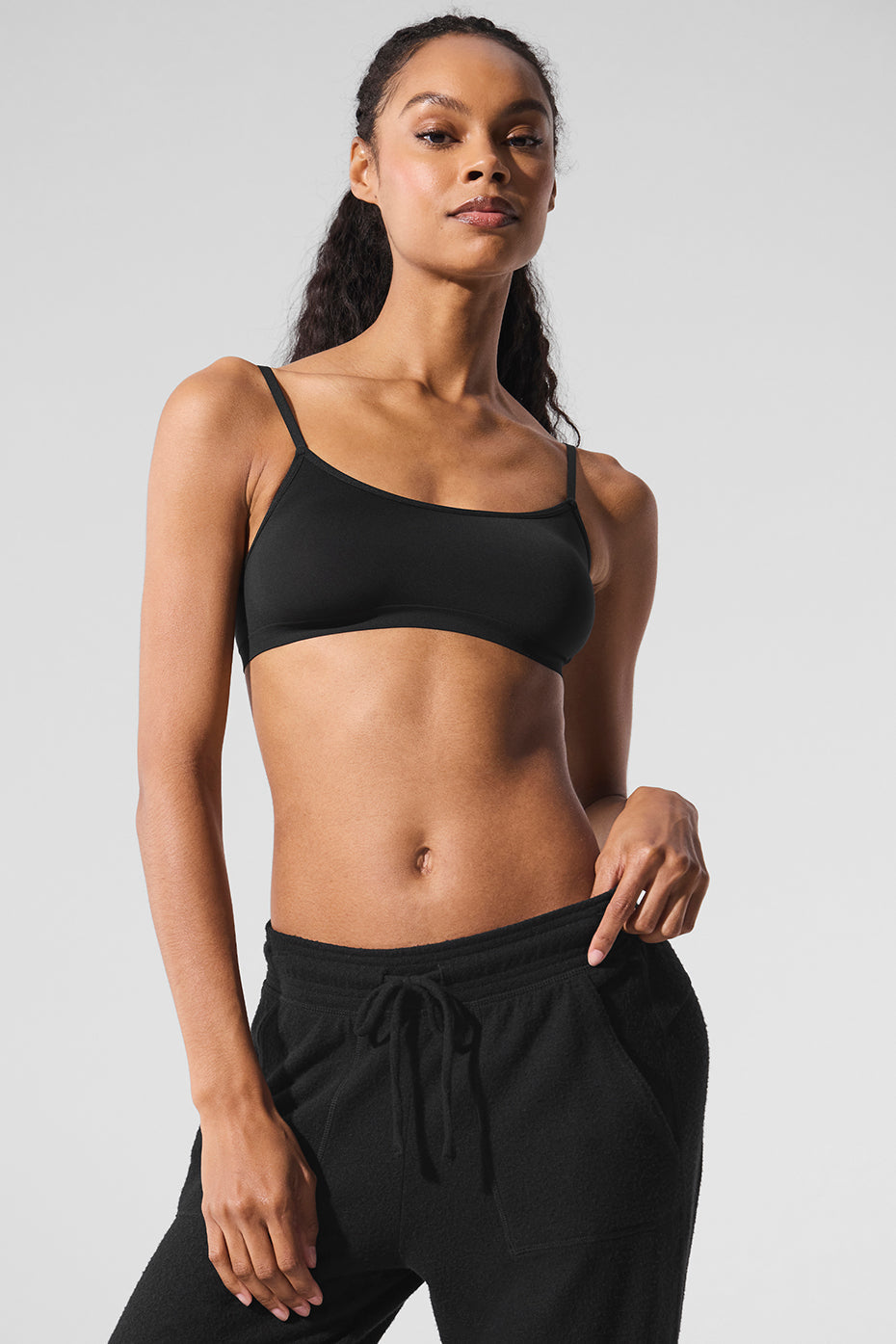 Brassière transparente Glow - Noir