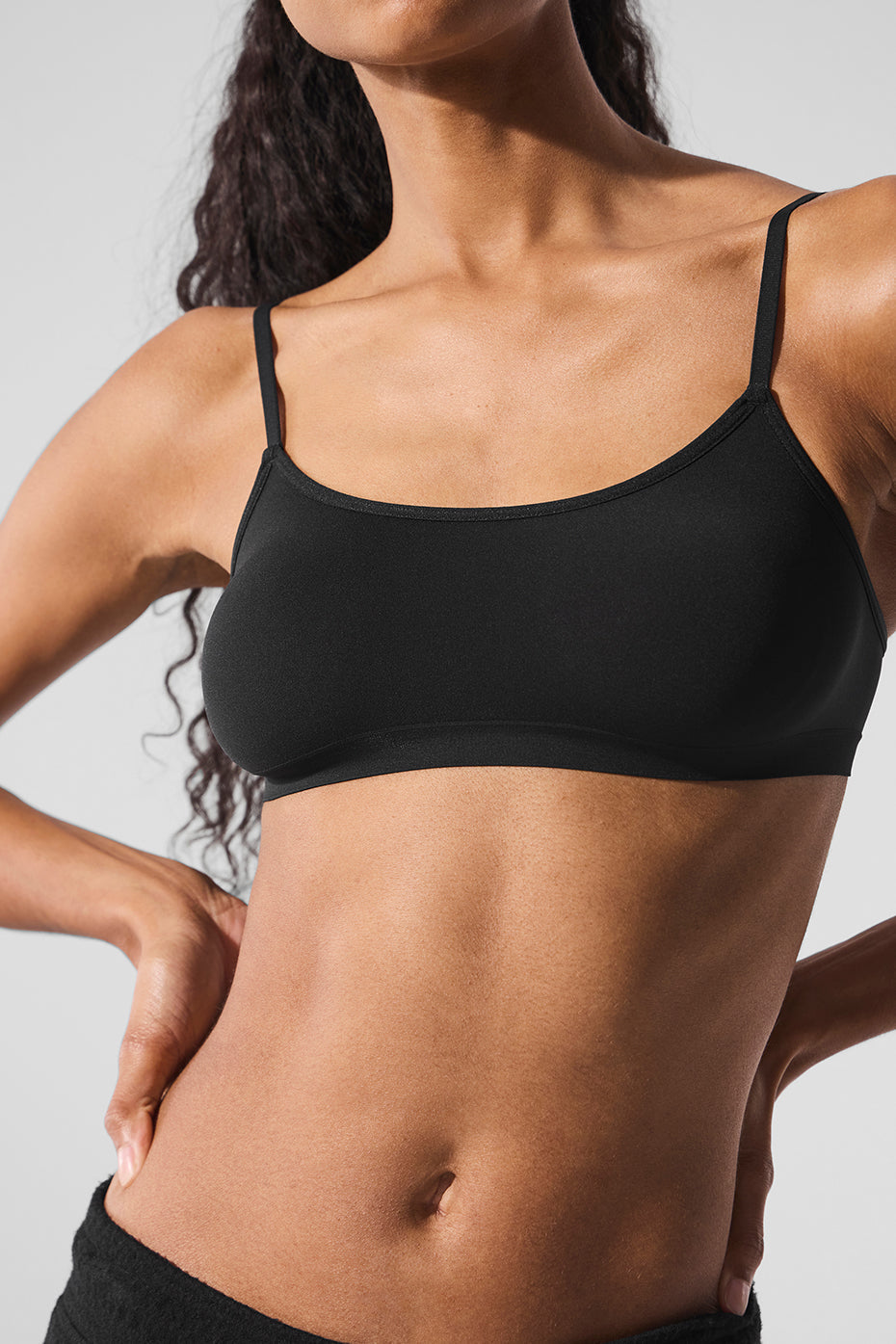 Brassière transparente Glow - Noir