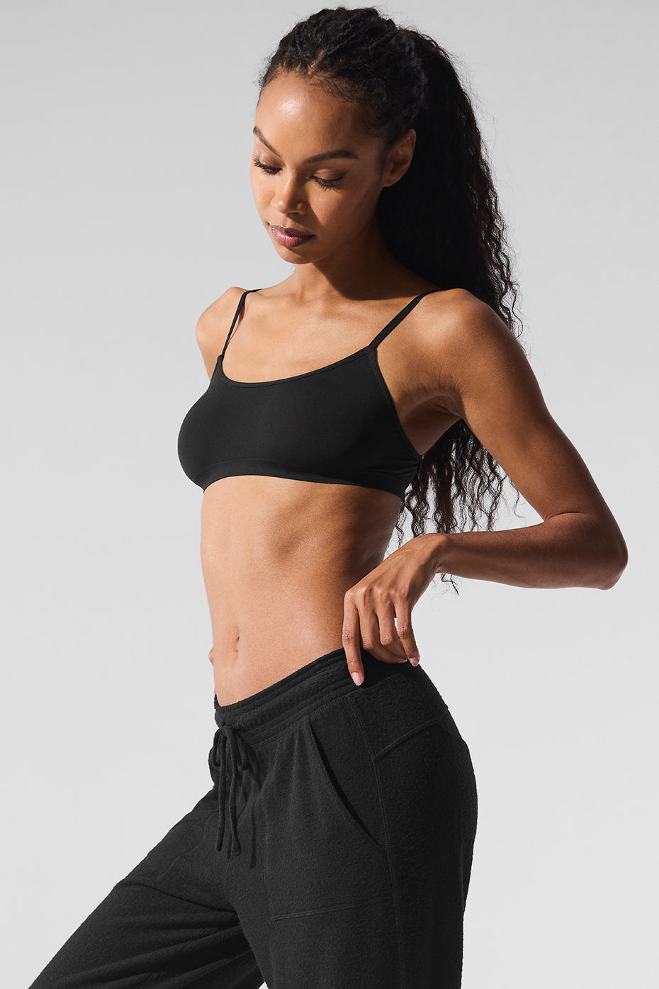 Brassière transparente Glow - Noir