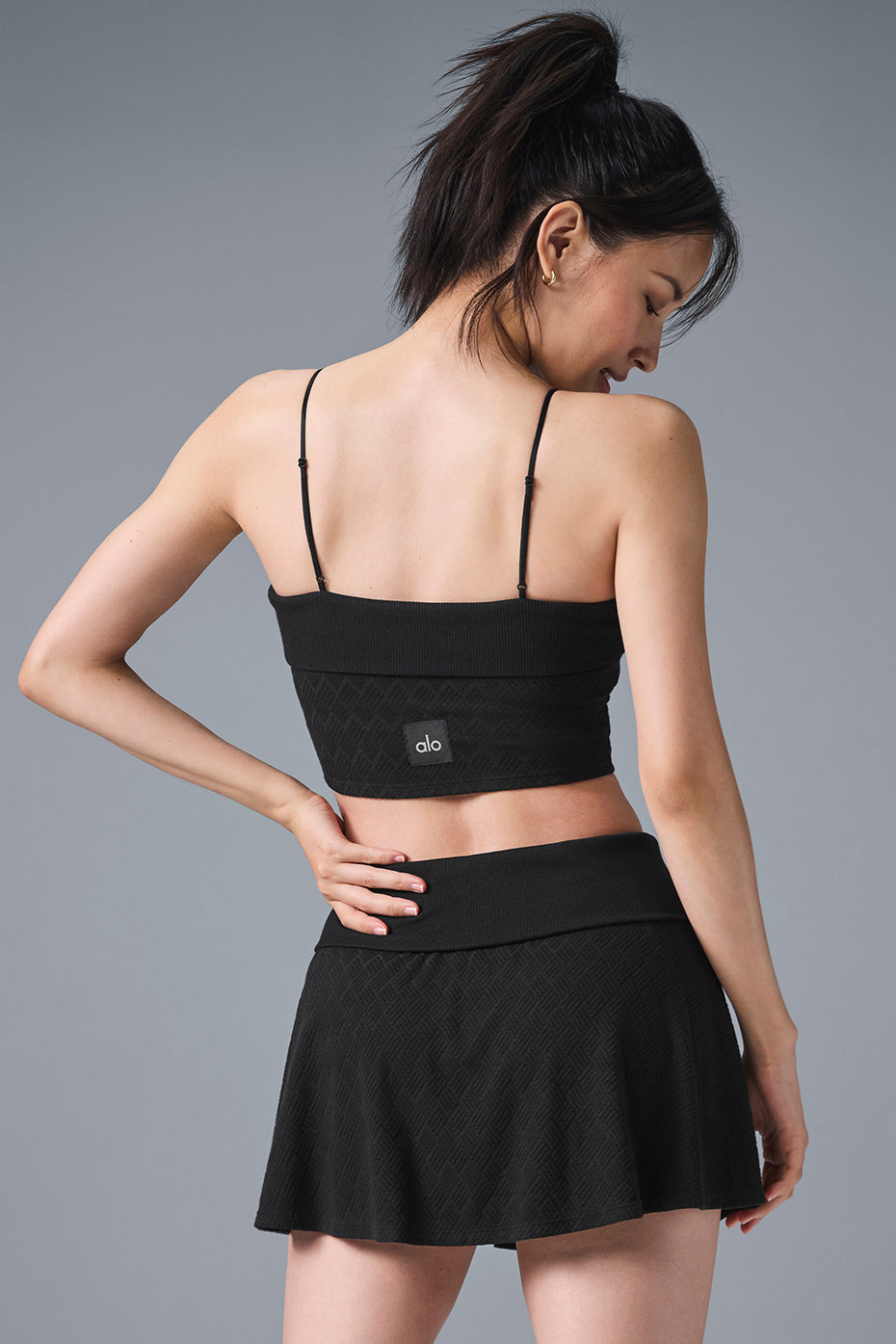 Débardeur avec brassière intégrée Doubles Only - Noir