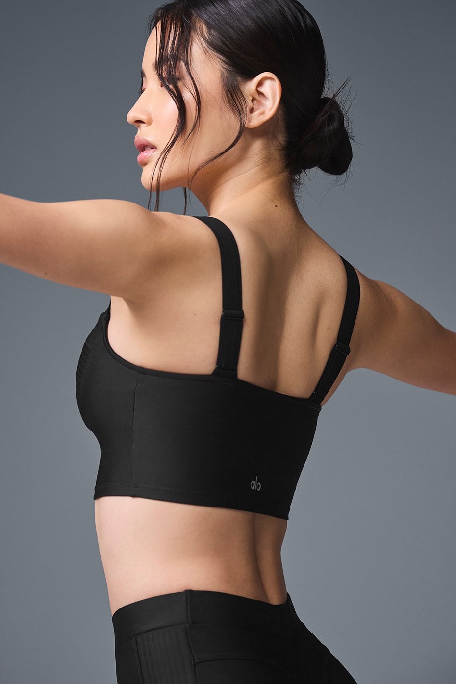 Débardeur avec brassière intégrée Airlift Turn It Up - Noir